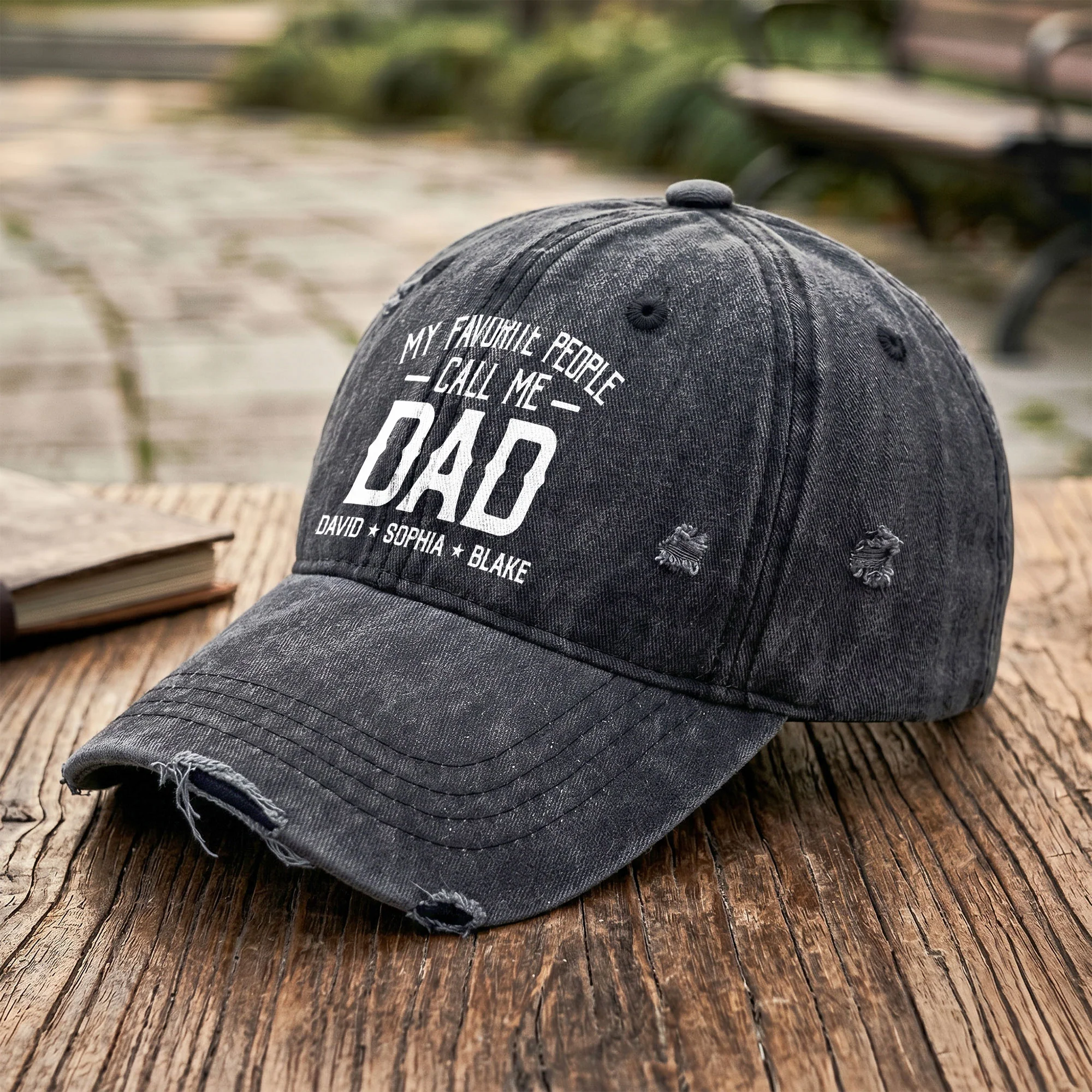 My Favorite People Call Me Papa, Papá Pai, Nonno, Papi & More - Personalized Cap - Image 3