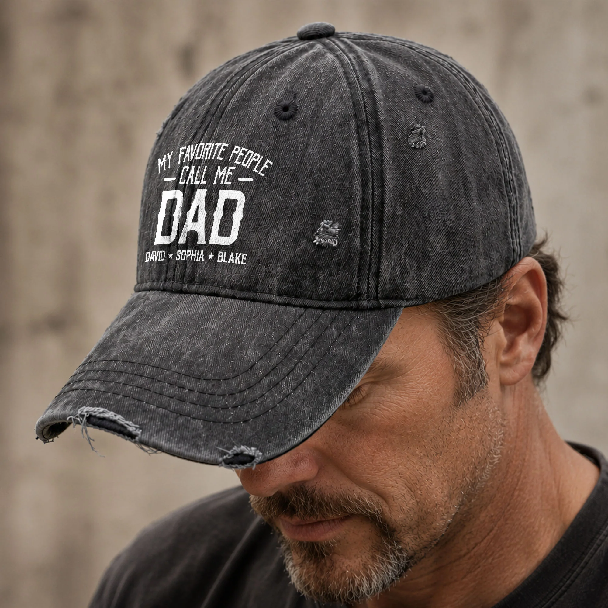 My Favorite People Call Me Papa, Papá Pai, Nonno, Papi & More - Personalized Cap - Image 4
