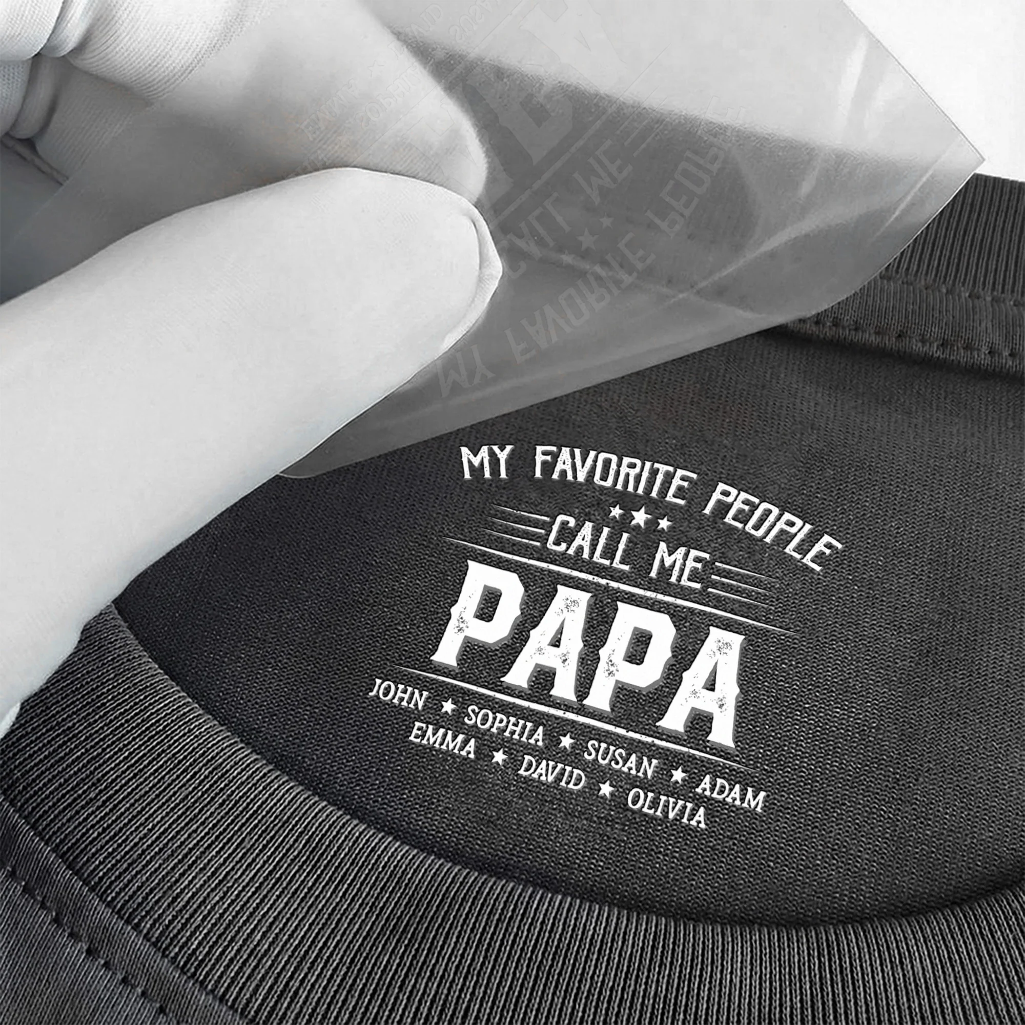 My Favorite People Call Me Papa - Personalized Shirt - Image 3