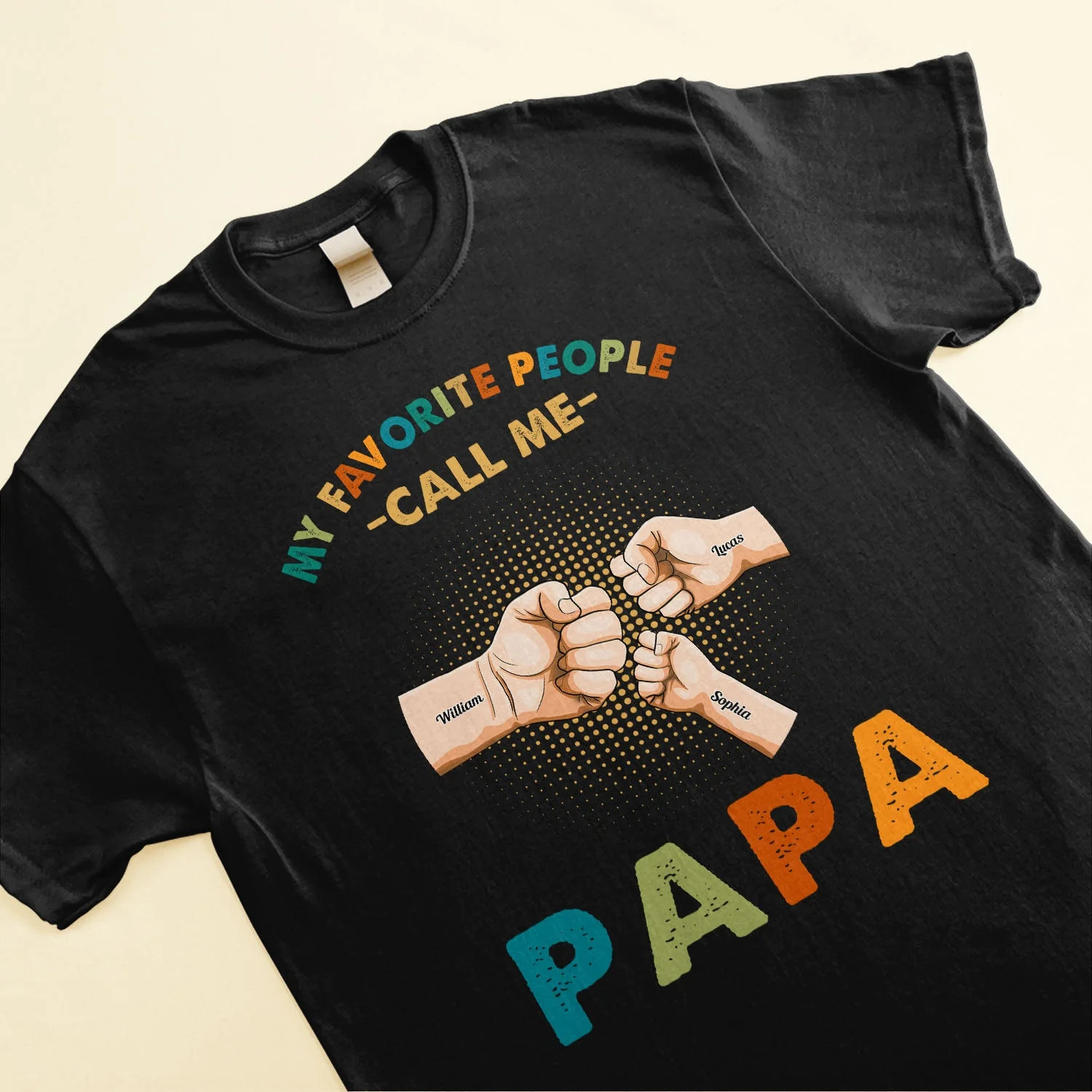 My Favorite People Call Me - Personalized Shirt - Birthday Father's Day Gift For Grandpa, Papa - Gift From Daughters, Sons, Wife - Image 3