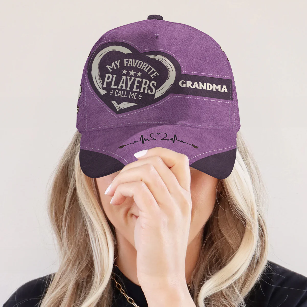 My Favorite Players Call Me Grandma - Personalized Classic Cap - Image 6
