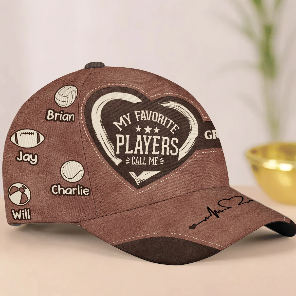 My Favorite Players Call Me Grandma - Personalized Classic Cap - Image 8