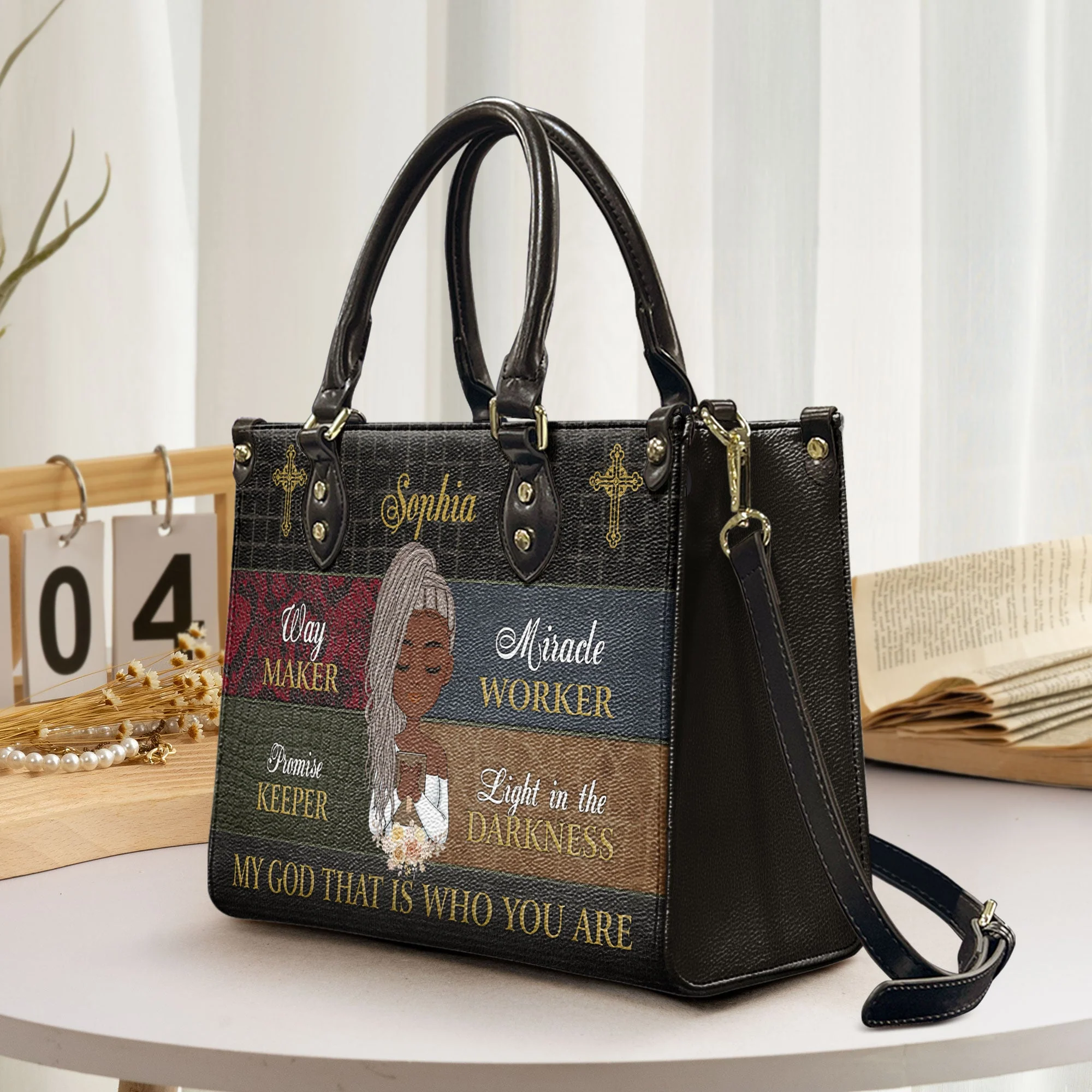My God That Is Who You Are - Personalized Leather Bag - Image 2