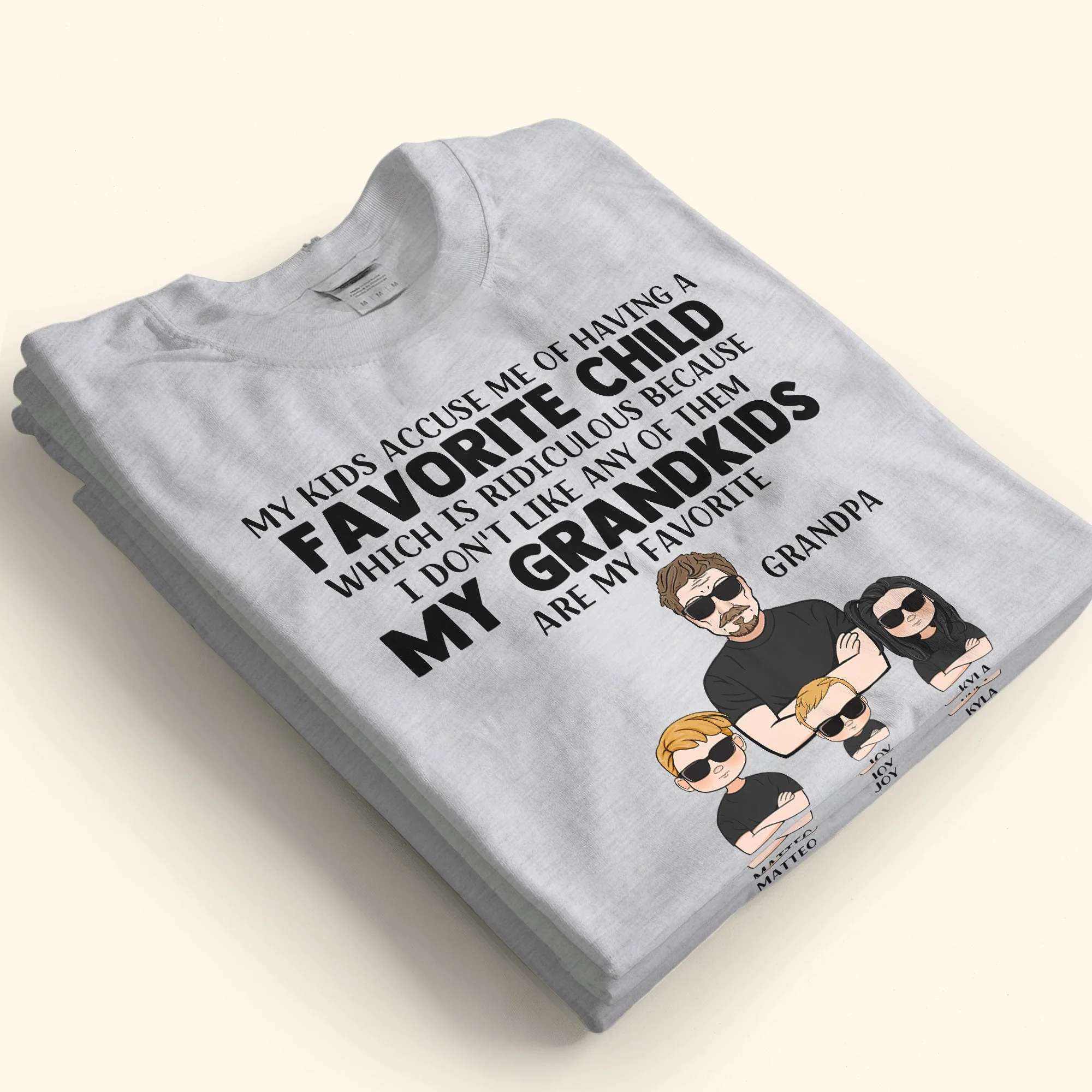 My Grandkids Are My Favorite - Personalized Shirt - Image 3