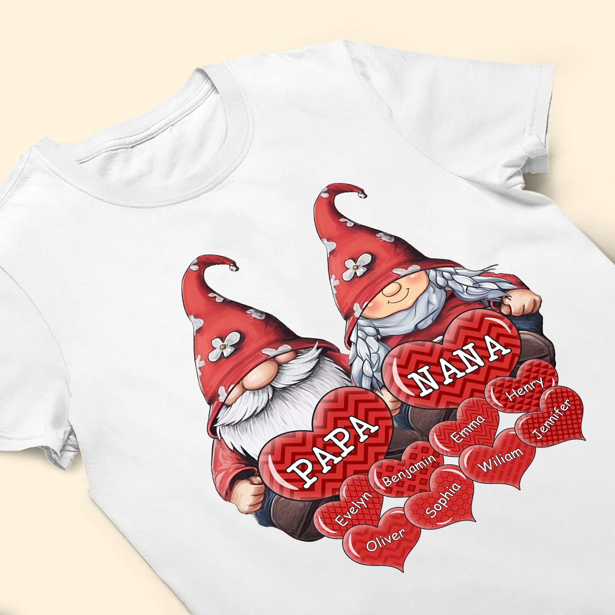 My Grandkids Make My Heart Smile - Personalized Shirt - Image 3