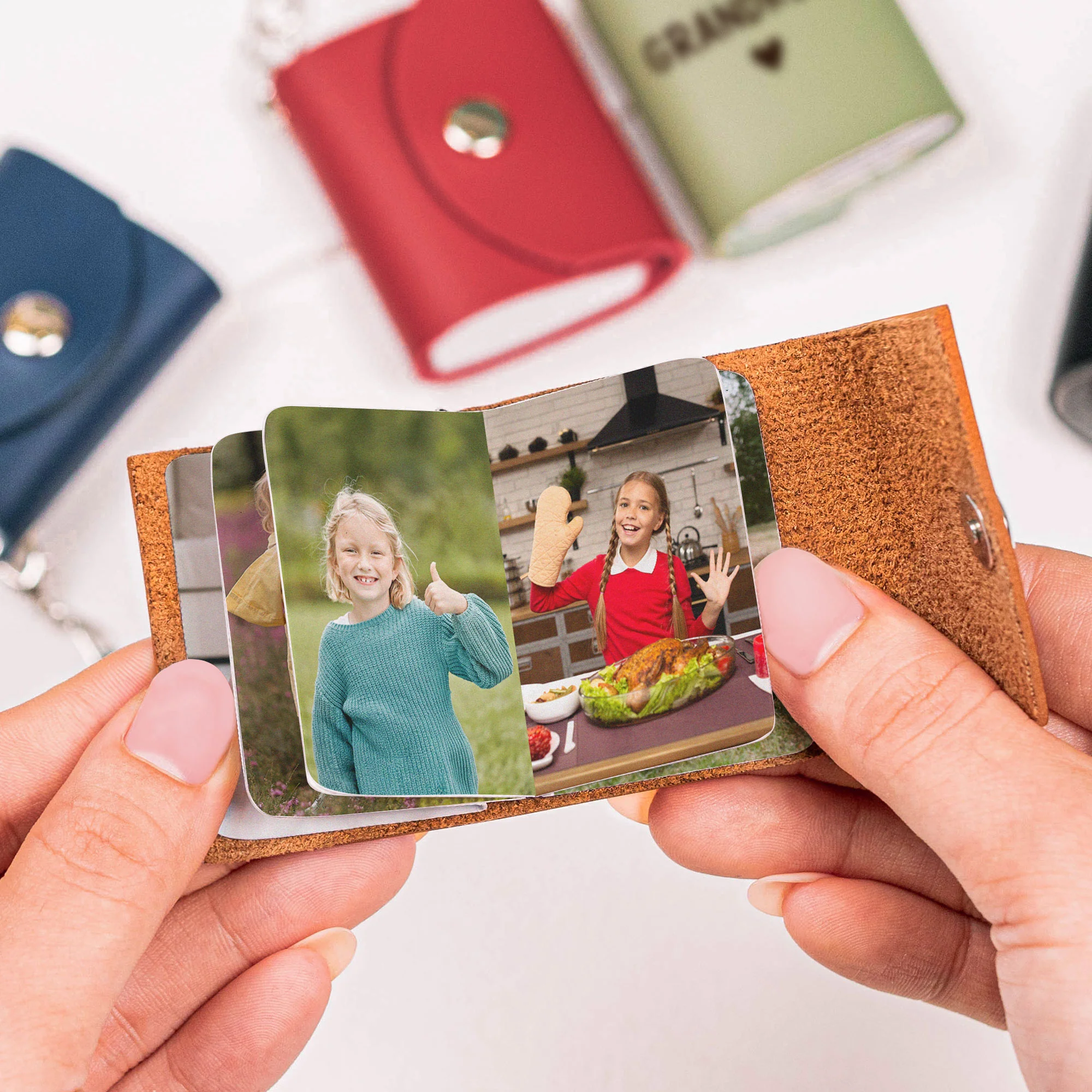 My Grandkids - Personalized Mini Photo Album Keychain - Image 4