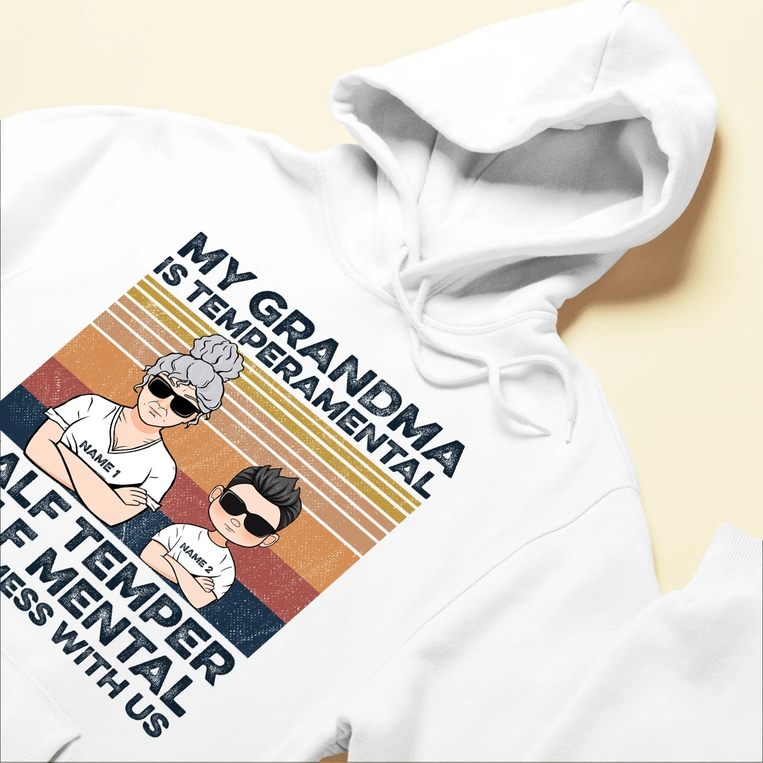 My Grandma Is Temperamental - Personalized Shirts - Gifts For Grandmas - Image 6