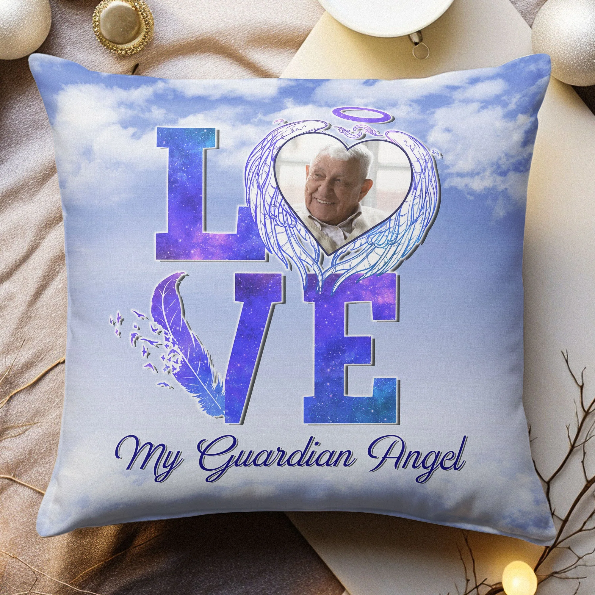 My Guardian Angel - Personalized Photo Pillow (Insert Included) - Image 3