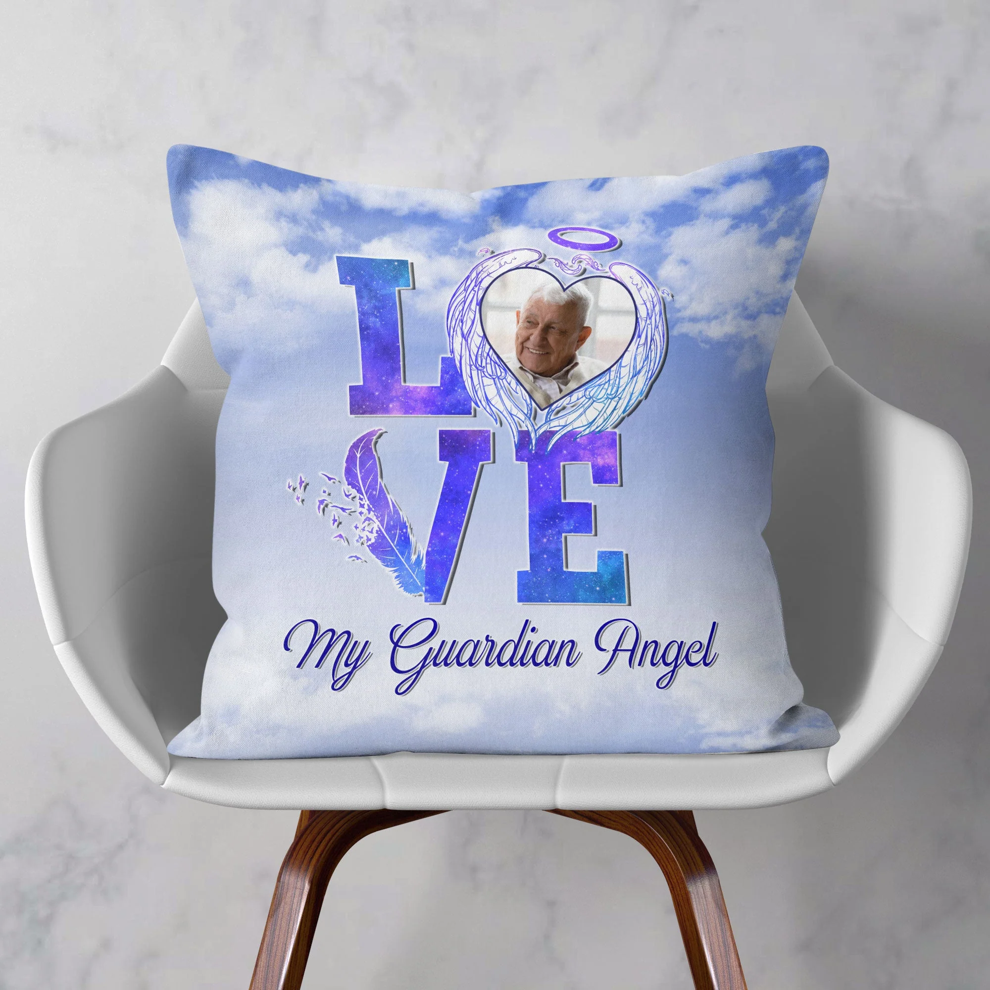 My Guardian Angel - Personalized Photo Pillow (Insert Included) - Image 4