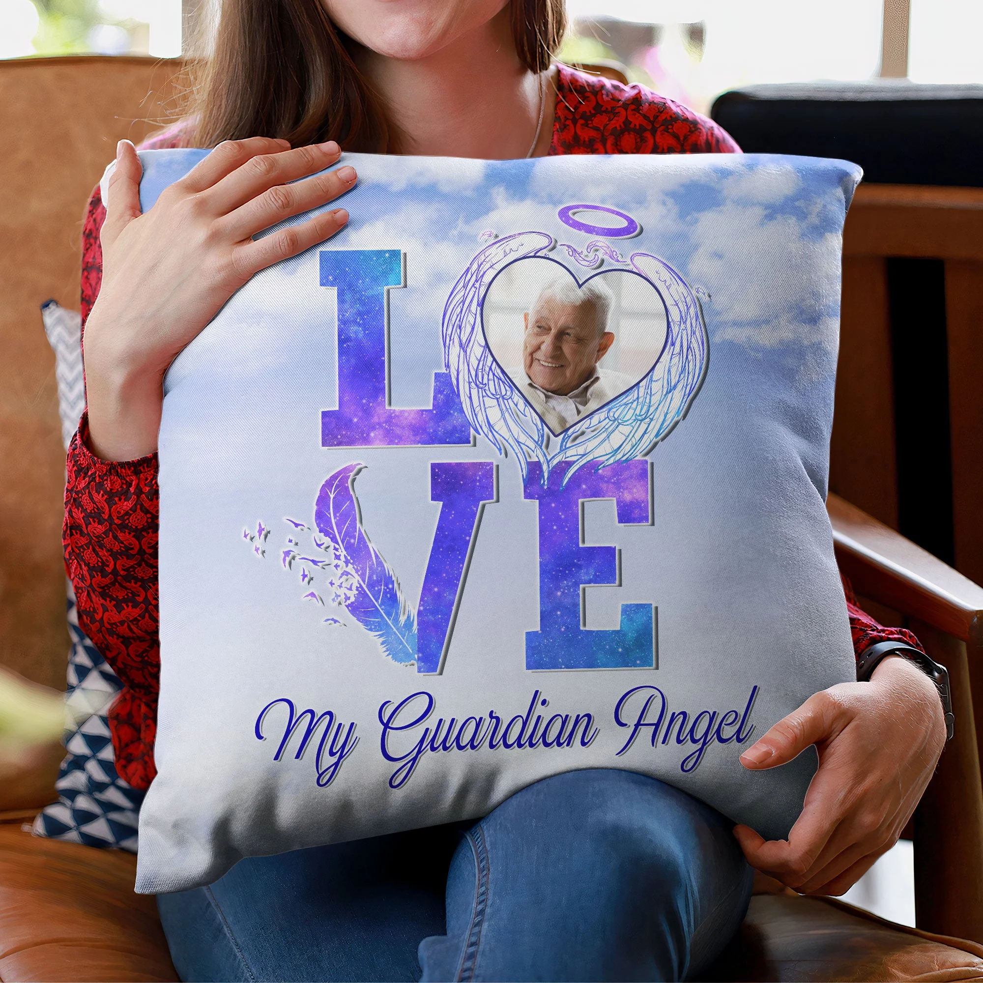 My Guardian Angel - Personalized Photo Pillow (Insert Included) - Image 5