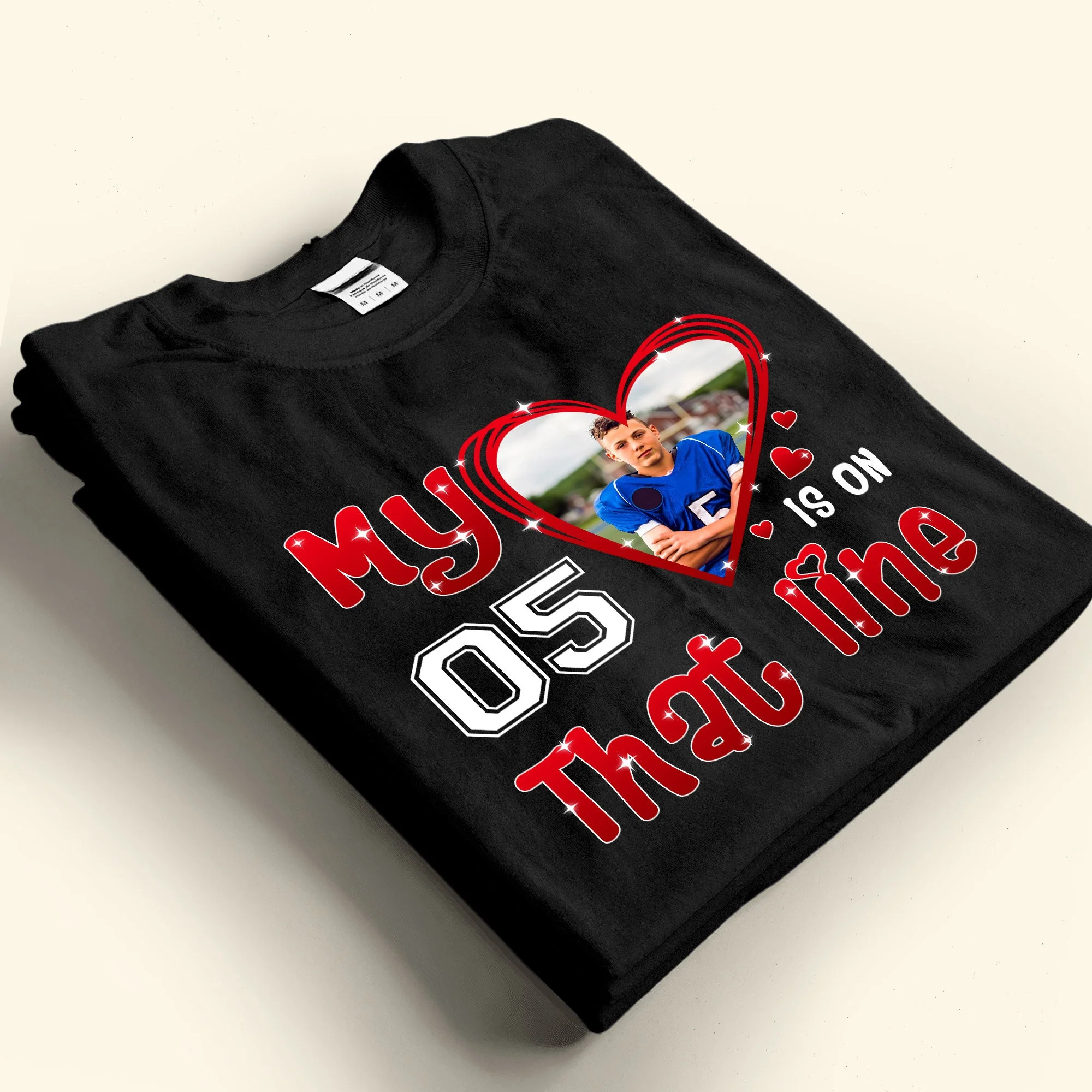 My Heart Is On That Field - Personalized Photo Shirt - Image 4