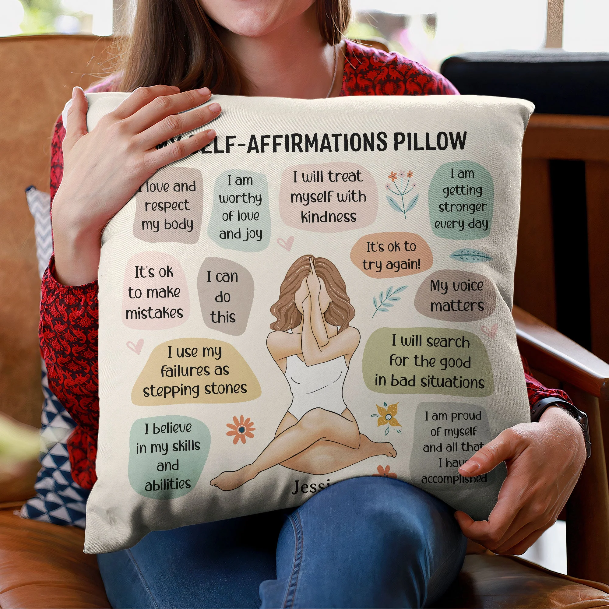 My Self-Affirmations - Personalized Pillow (Insert Included) - Image 3