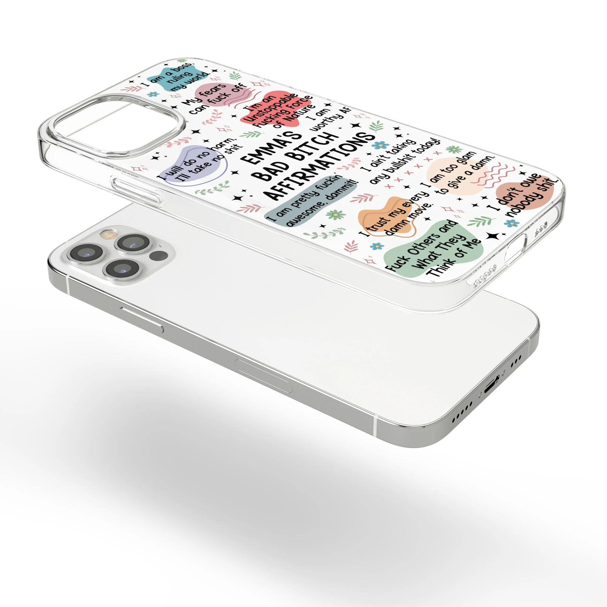 My Swear Affirmations - Self Gift, Gifts For Daughter, Friends - Personalized Clear Phone Case - Image 7