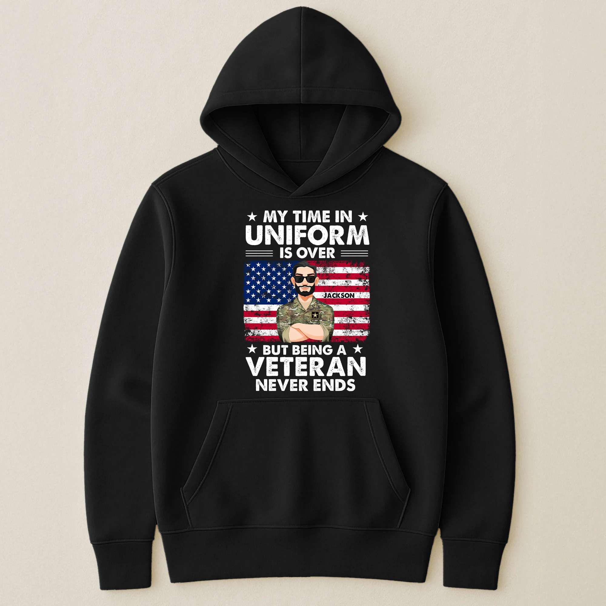 My Time In Uniform Is Over But Being A Veteran Never Ends - Personalized Shirt - Image 4