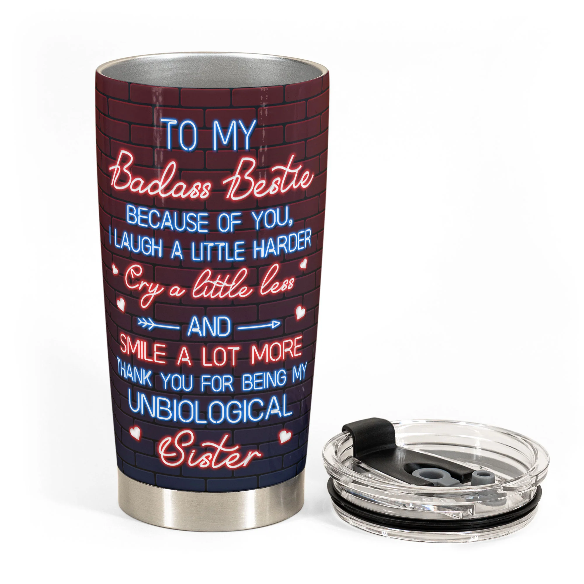 My Unbiological Sister - Personalized Tumbler Cup - Image 3