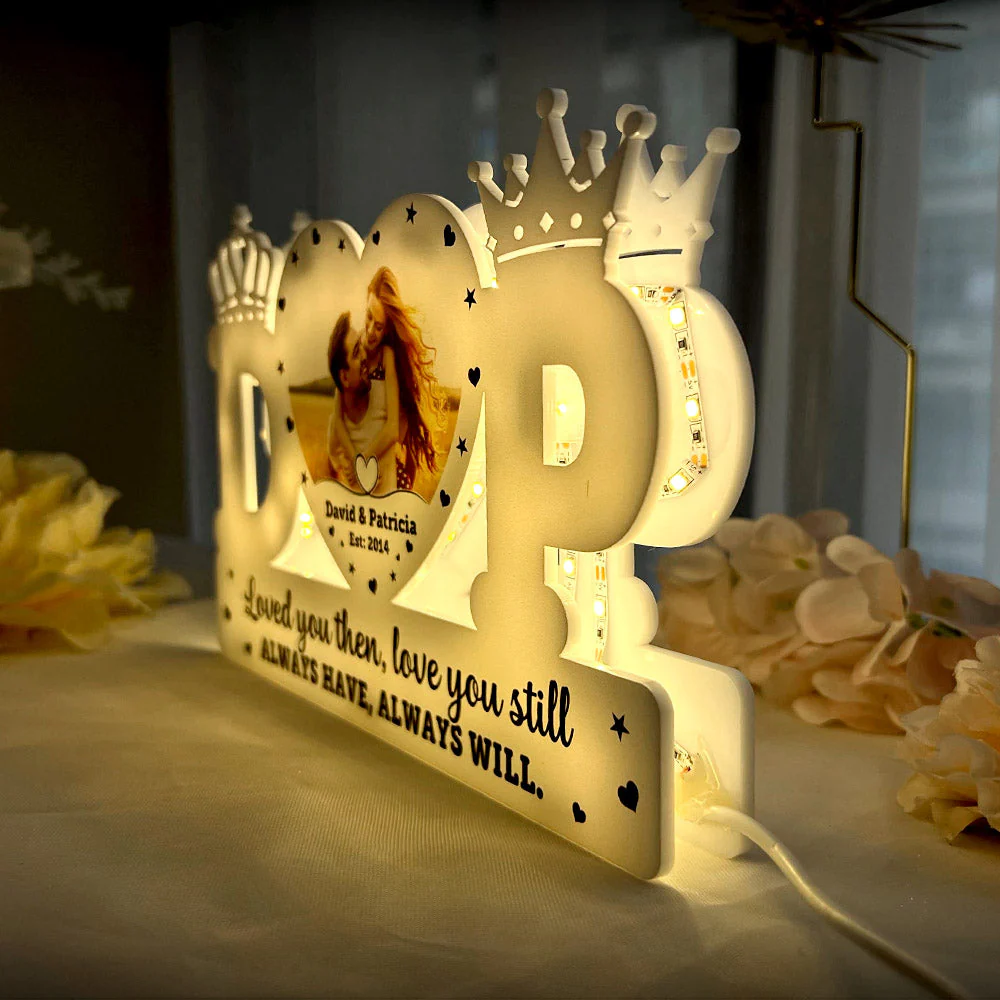 Name Letter Heart - Personalized Photo Light Box - Image 5