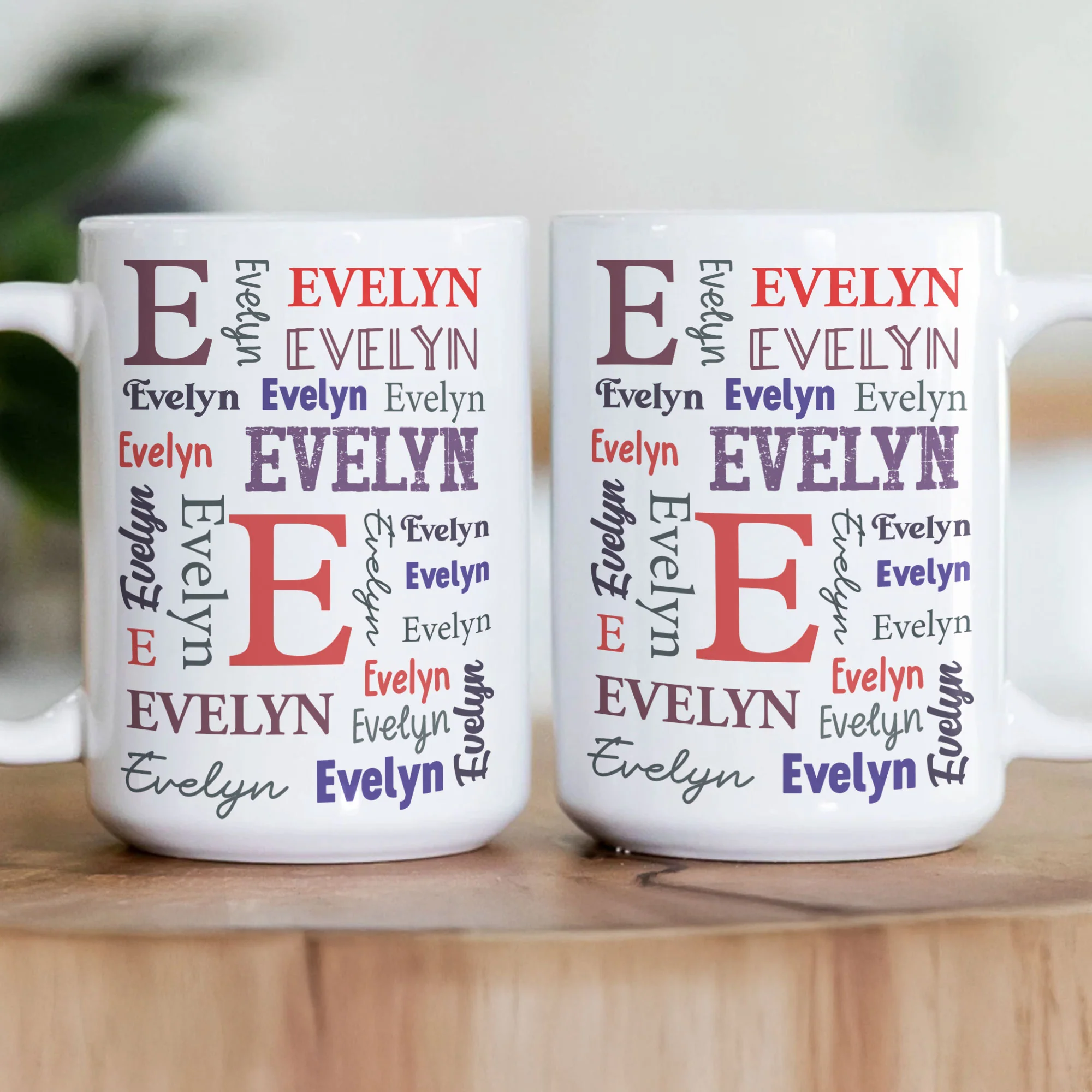 Name Pattern Initial - Personalized Mug - Image 3