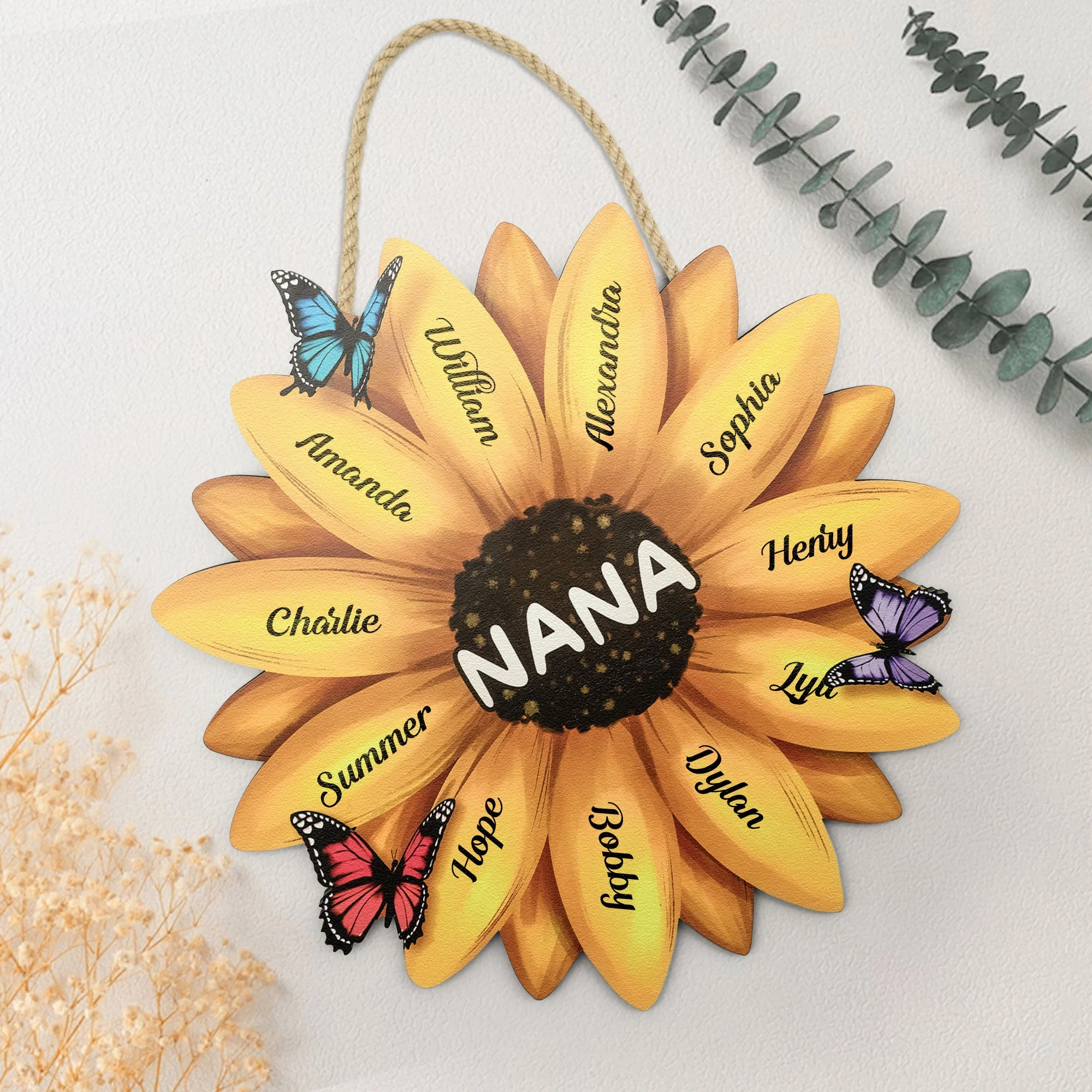 Nana Sunflower - Personalized Wood Sign - Image 5