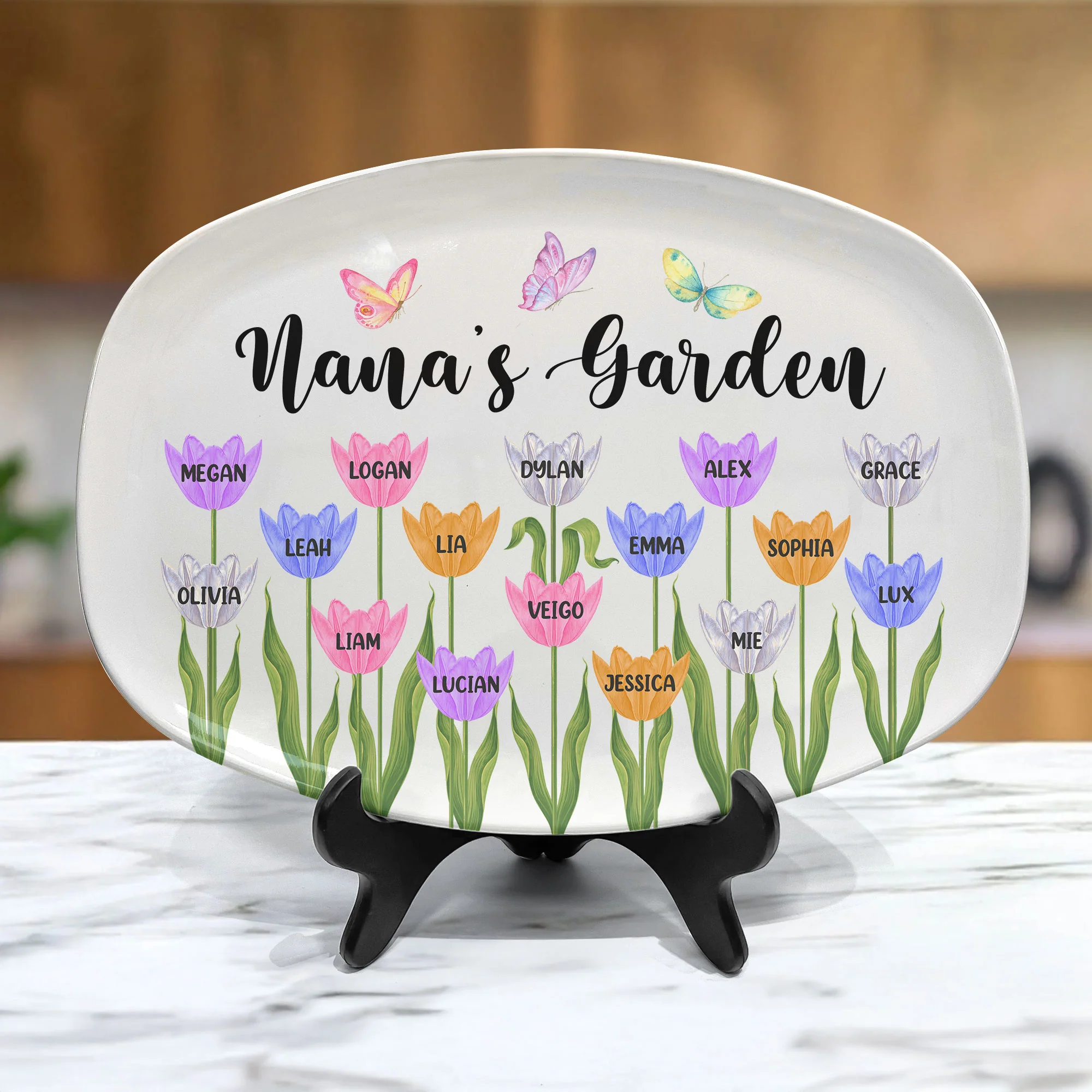 Nana's Garden - Personalized Platter - Image 2