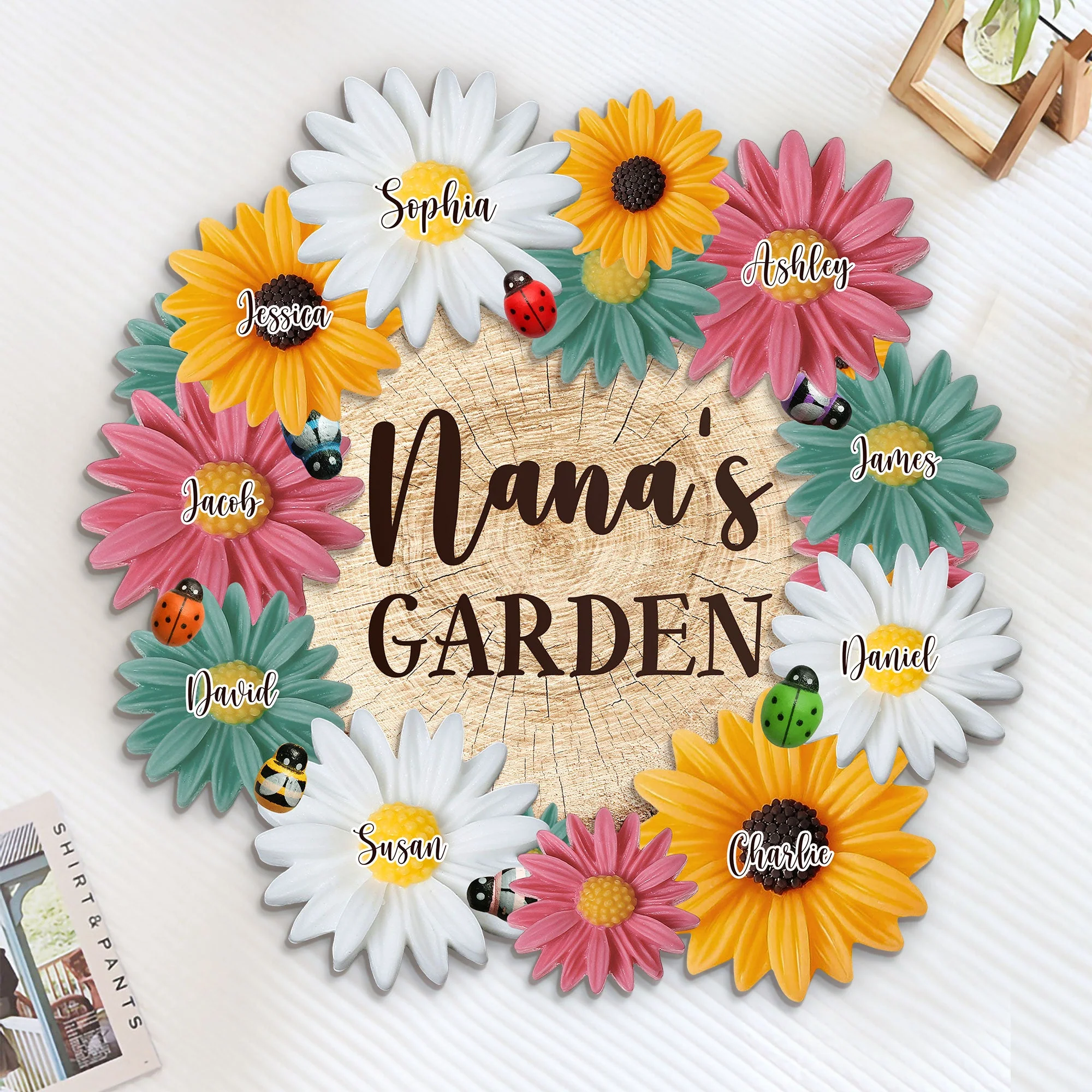 Nana's Garden - Personalized Wooden Plaque - Image 3