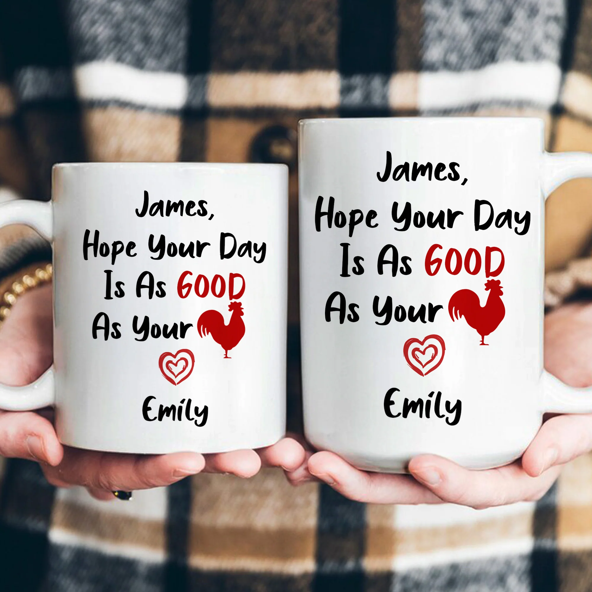 Naughty Mug For Him, Husband - Hope Your Day Is As Good As - Personalized Mug - Image 4