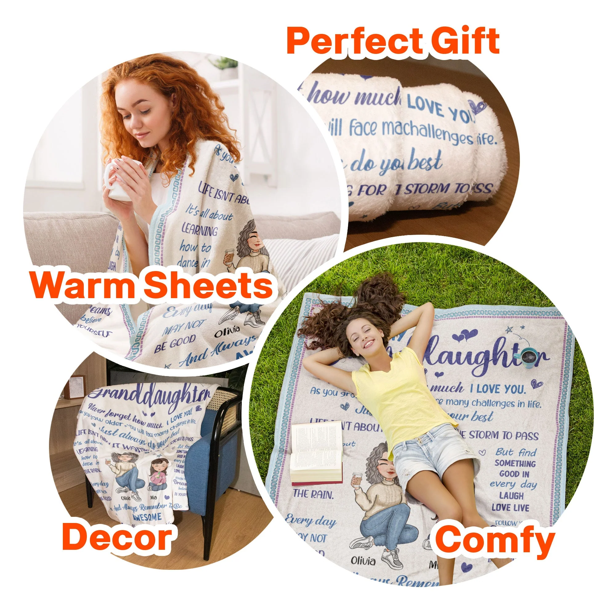 Never Forget How Much I Love You. - Personalized Blanket - Image 6