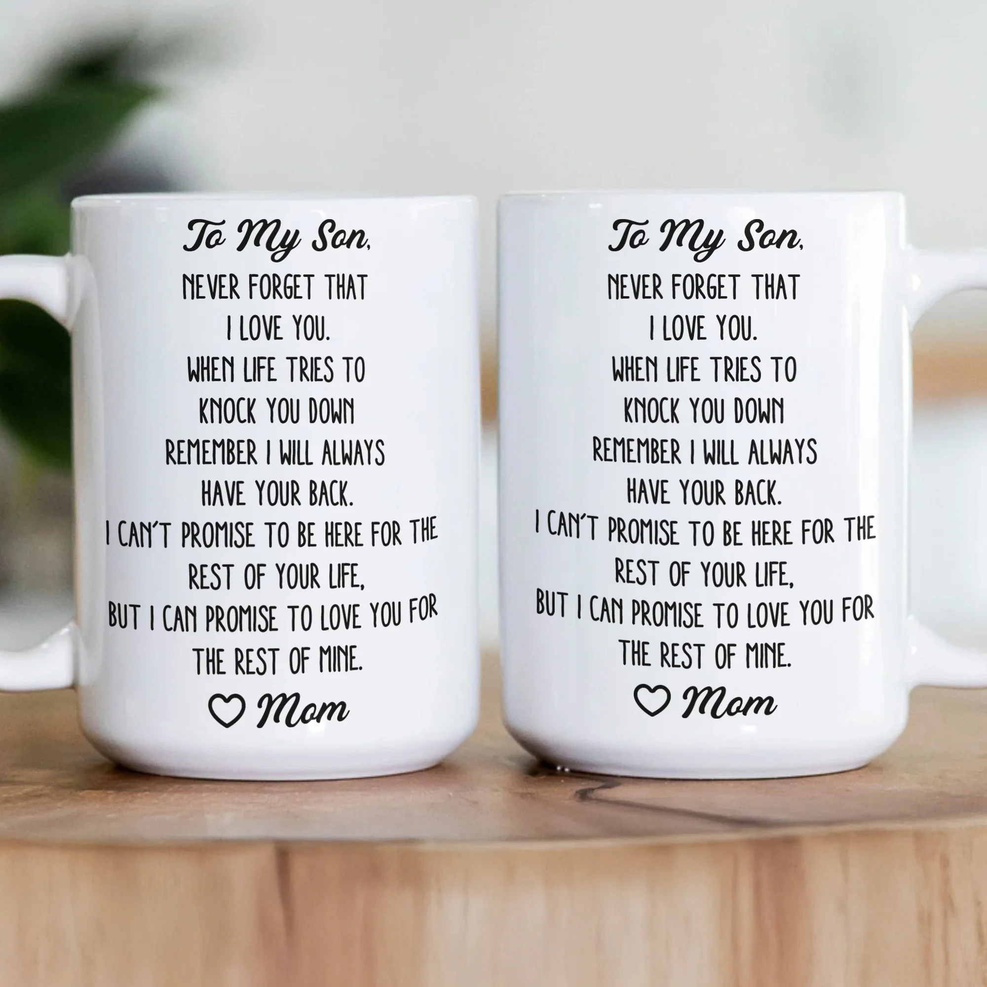 Never Forget That I Love You Gift For Son Daughter - Personalized Mug - Image 3