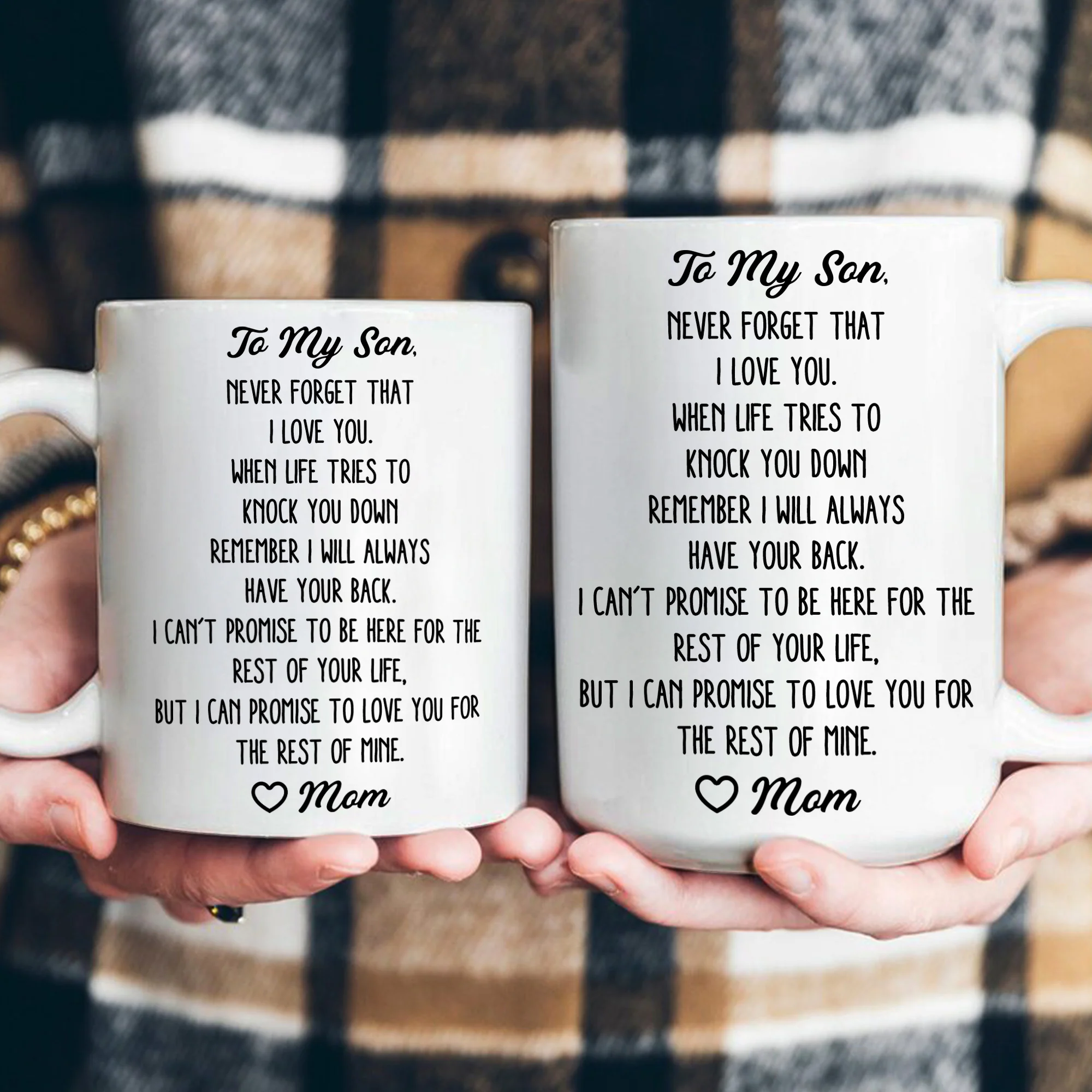 Never Forget That I Love You Gift For Son Daughter - Personalized Mug - Image 4