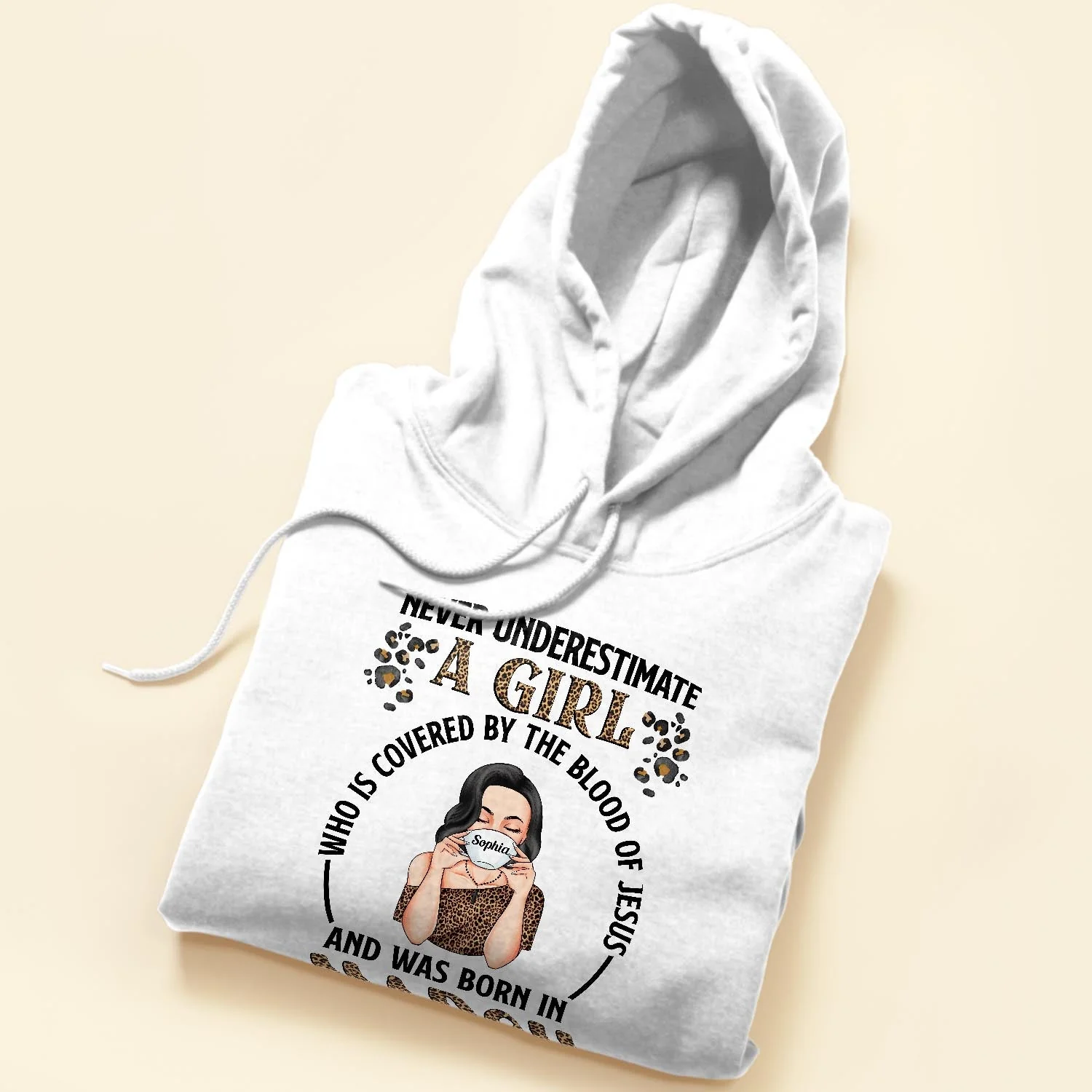 Never Underestimate A Girl Who Is Covered By The Blood Of Jesus - Personalized Shirt - Birthday Gift For Girl, Woman, Christian - Image 5