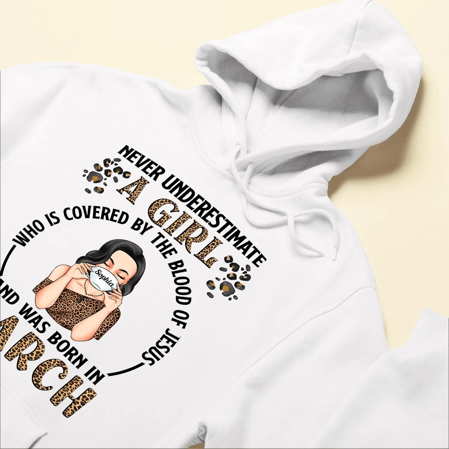 Never Underestimate A Girl Who Is Covered By The Blood Of Jesus - Personalized Shirt - Birthday Gift For Girl, Woman, Christian - Image 6