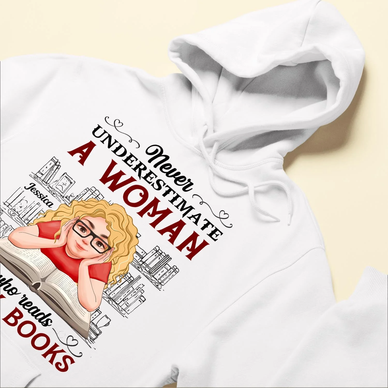 Never Underestimate A Woman Who Reads Many Books - Personalized Shirt - BirthdayGift For Book - Bookworm, Book Lover, Book Reader, Girl, Woman - Image 6