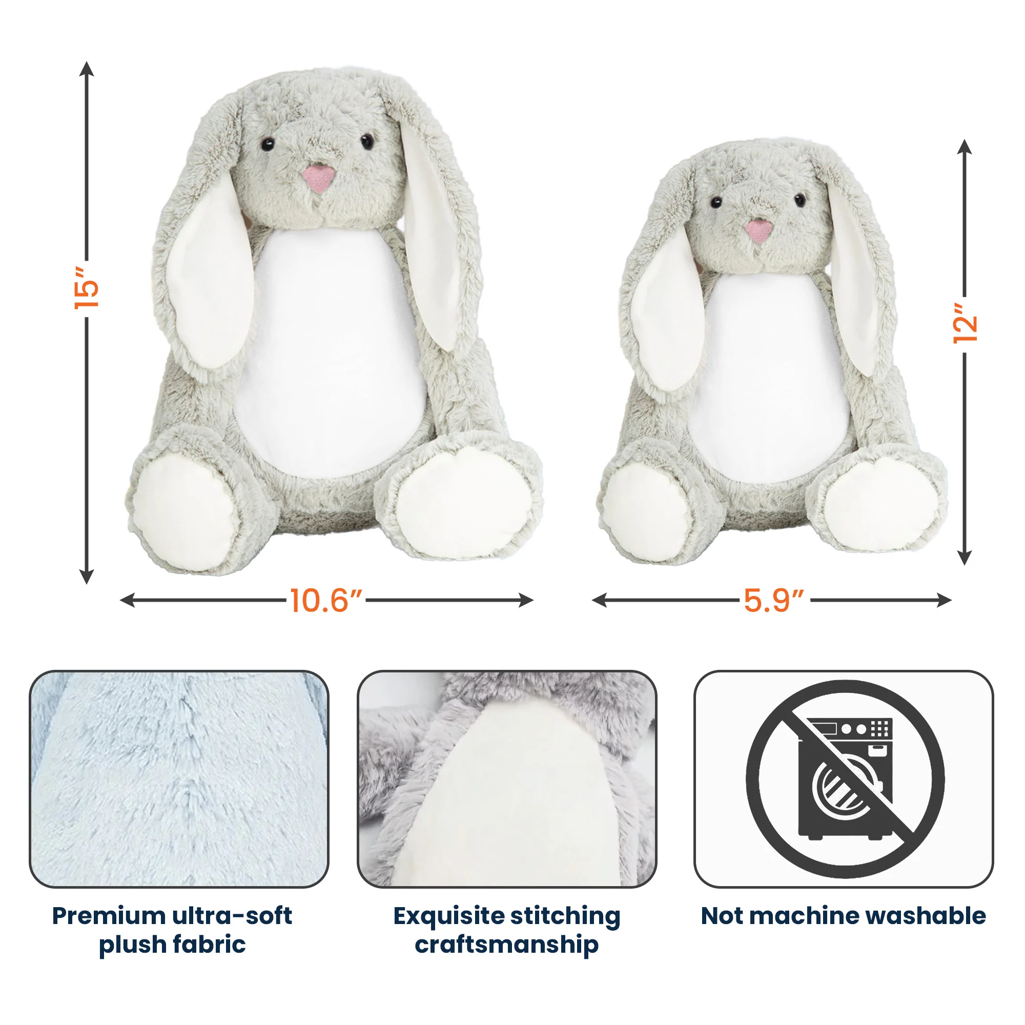 New Baby Baby Shower Gift - Personalized Bunny Plush - Image 5