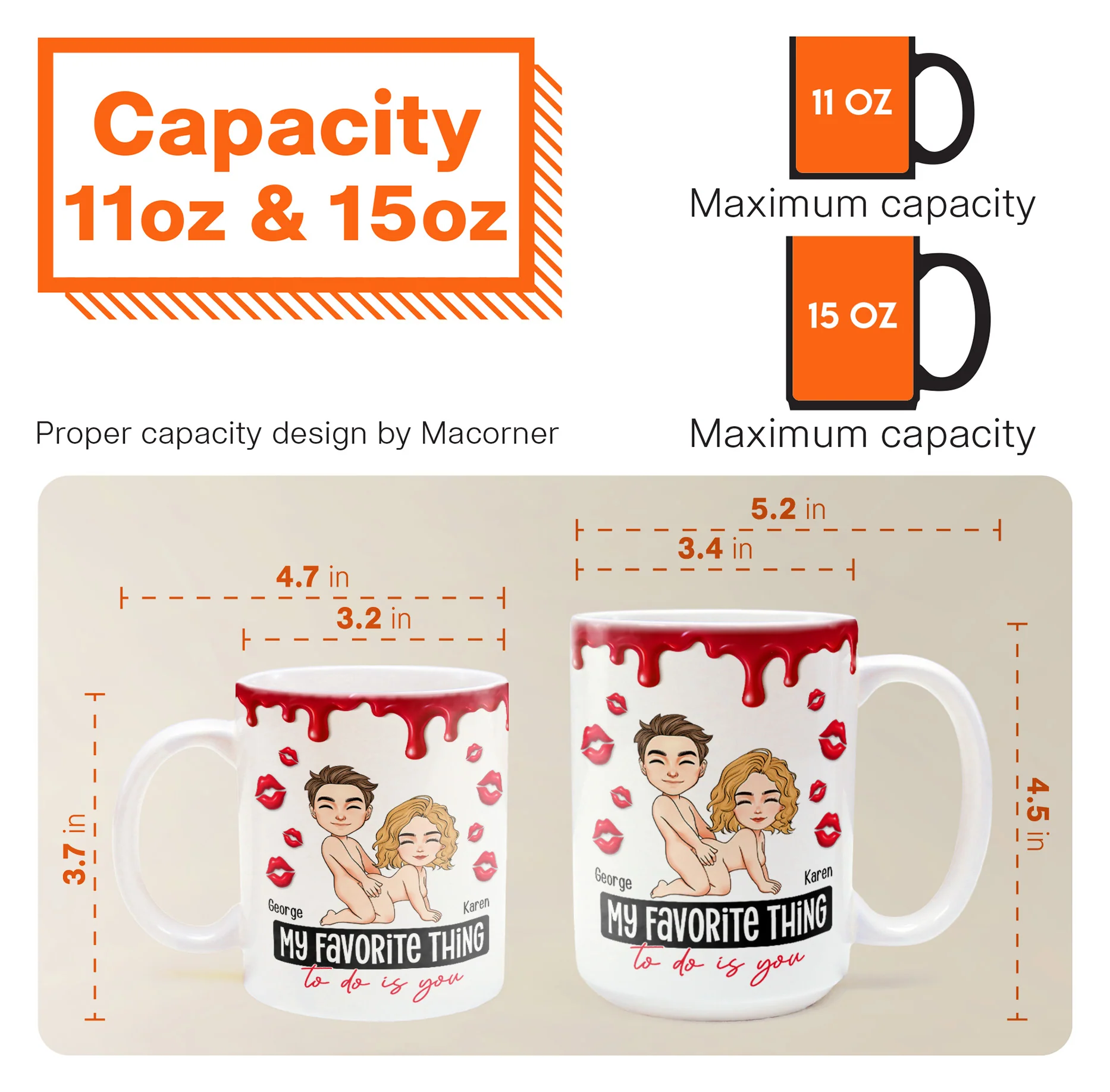 New Version My Favorite Thing To Do Is You - Personalized Mug - Image 8