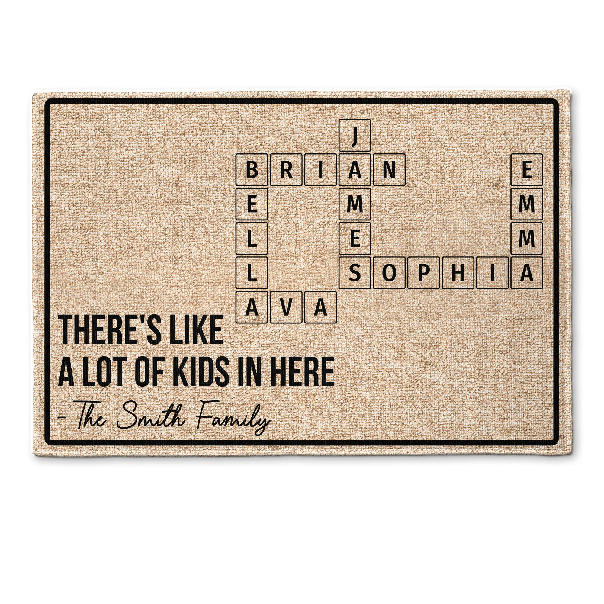 New Version There's Like A Lot Of Kids In Here - Personalized Doormat - Image 4