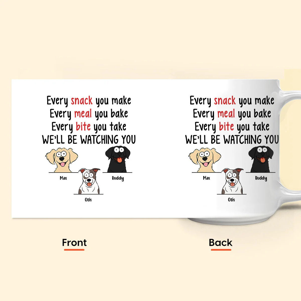 New Version - We'll Be Watching You - Personalized Mug - Image 10
