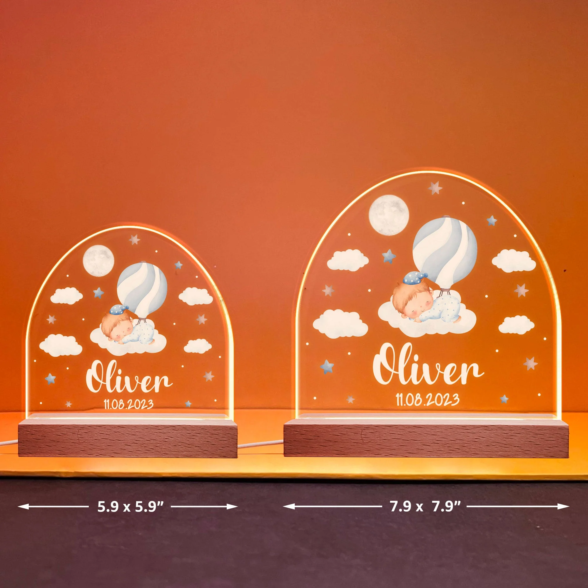 Nightlight Gift For Baby Kid - Personalized LED Light - Image 6