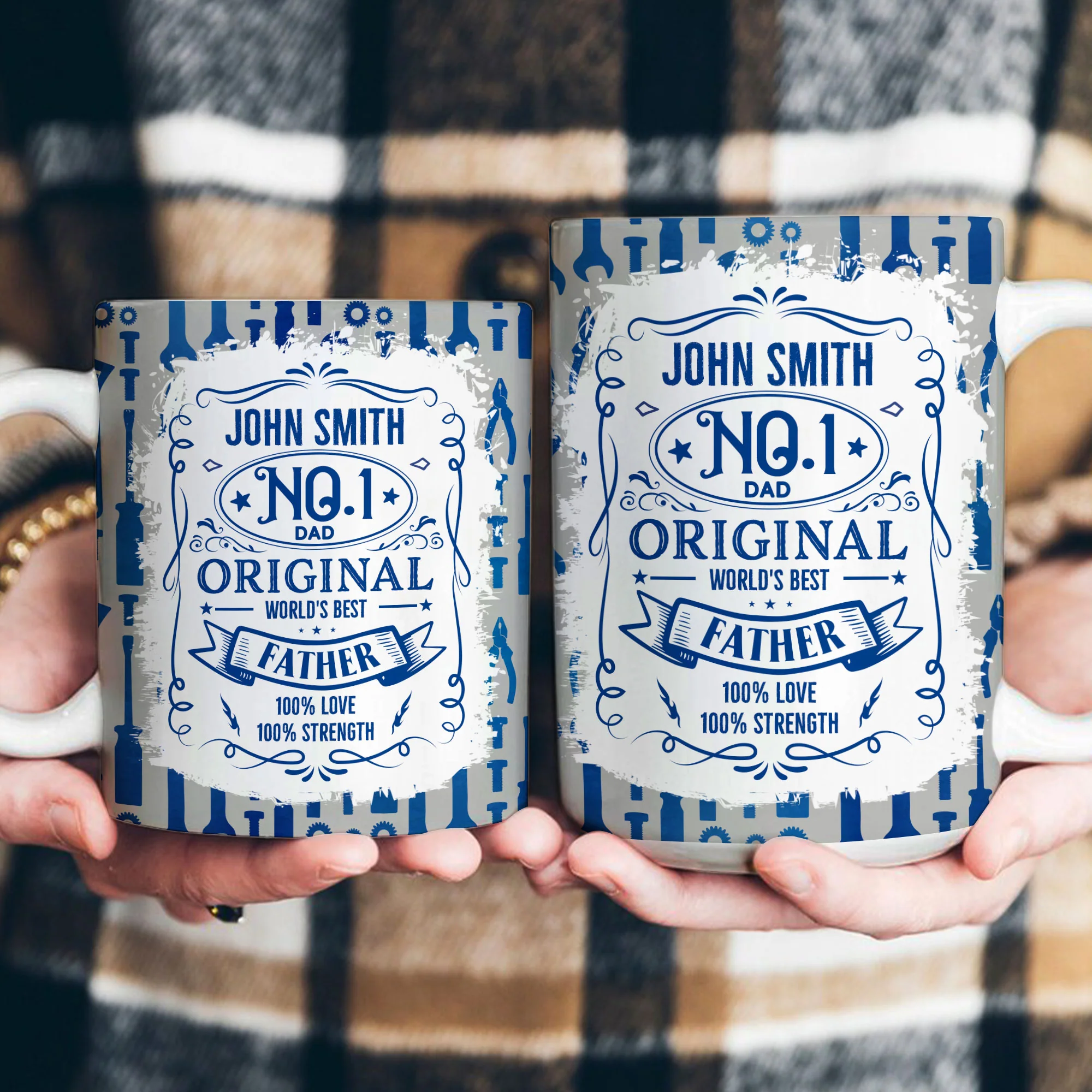 No.1 Dad - Personalized Mug - Image 3