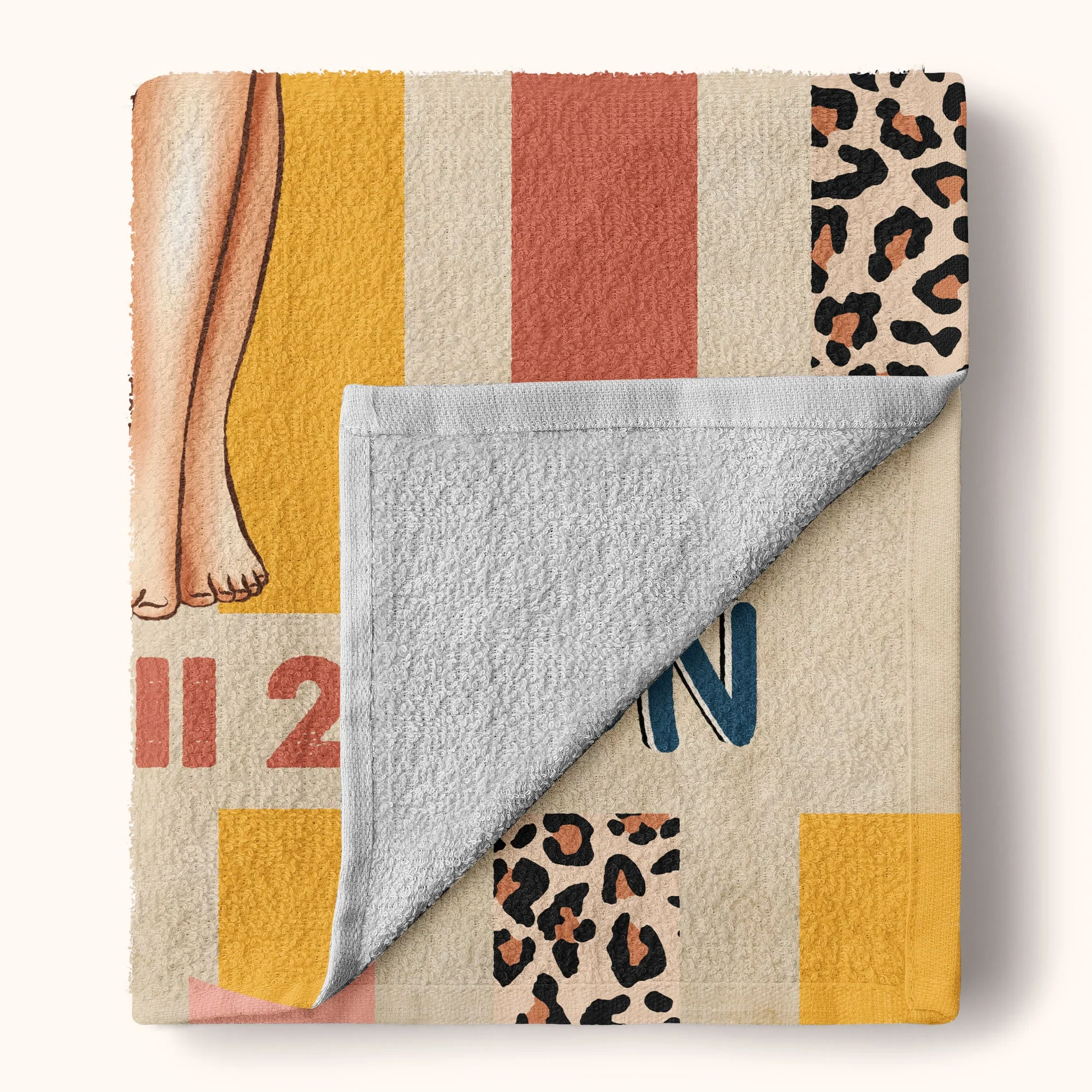 No One Likes A Shady Beach - Personalized Beach Towel - Image 4