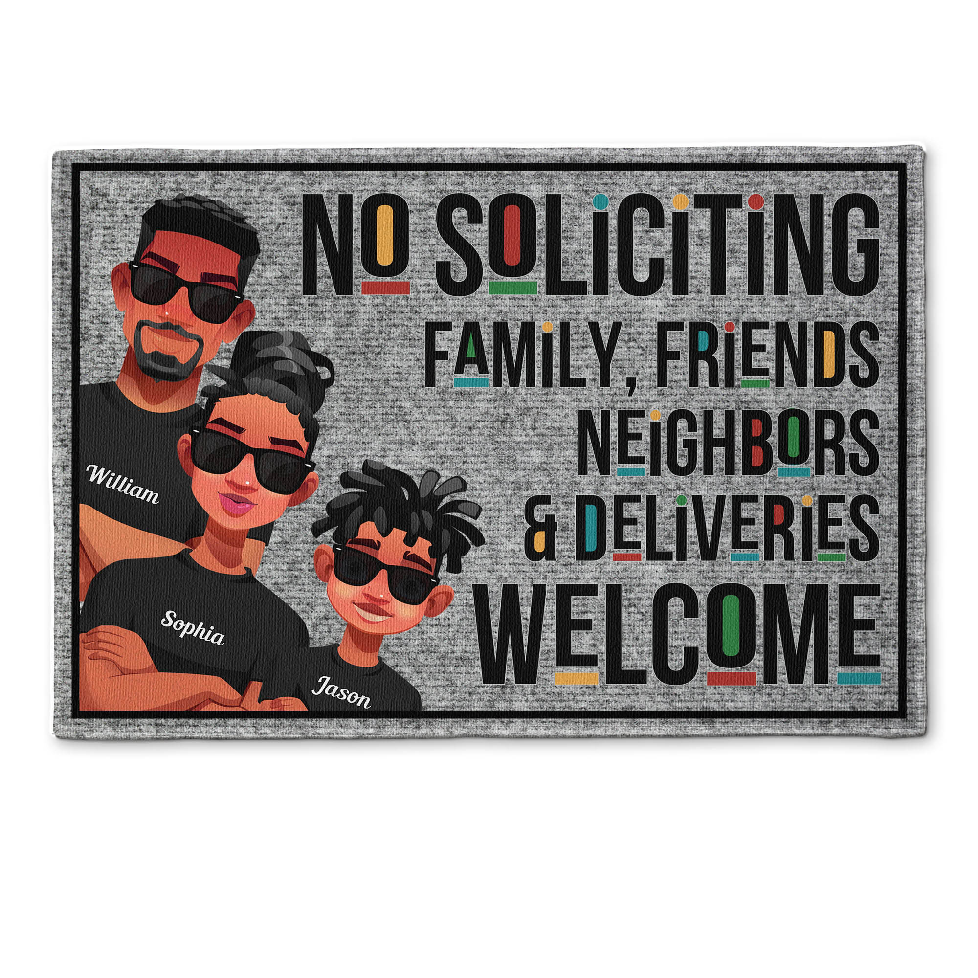 No Soliciting  - Personalized Doormat - Image 2