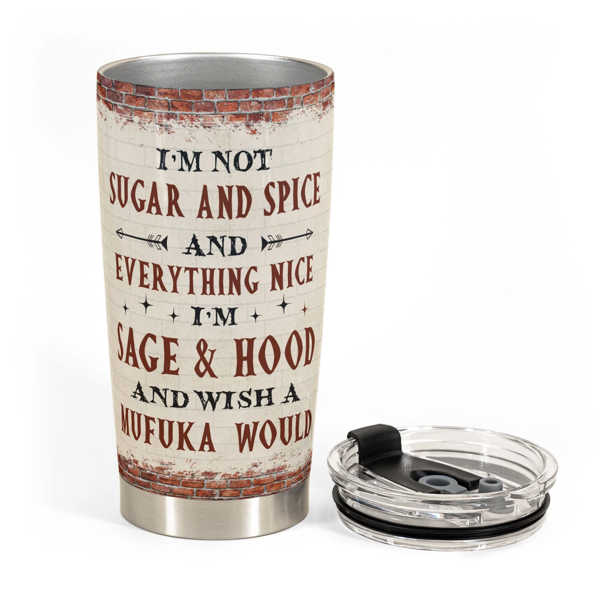 Not Sugar And Spice - Personalized Tumbler Cup - Birthday, Loving Gift For Yoga Lovers - Image 3