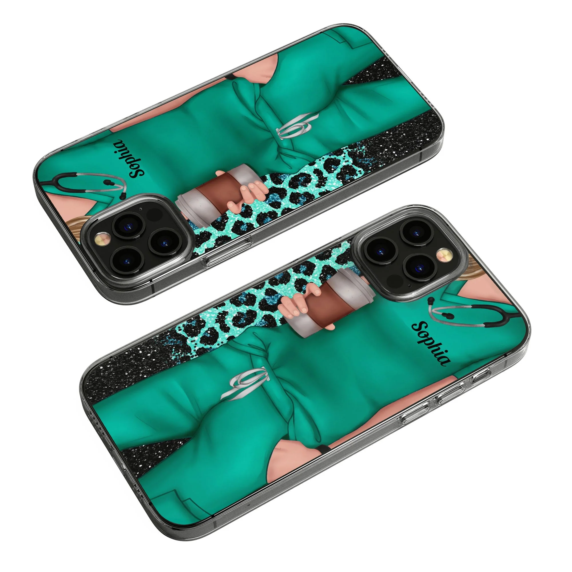 Nurse Week Gift - Personalized Clear Phone Case - Image 5