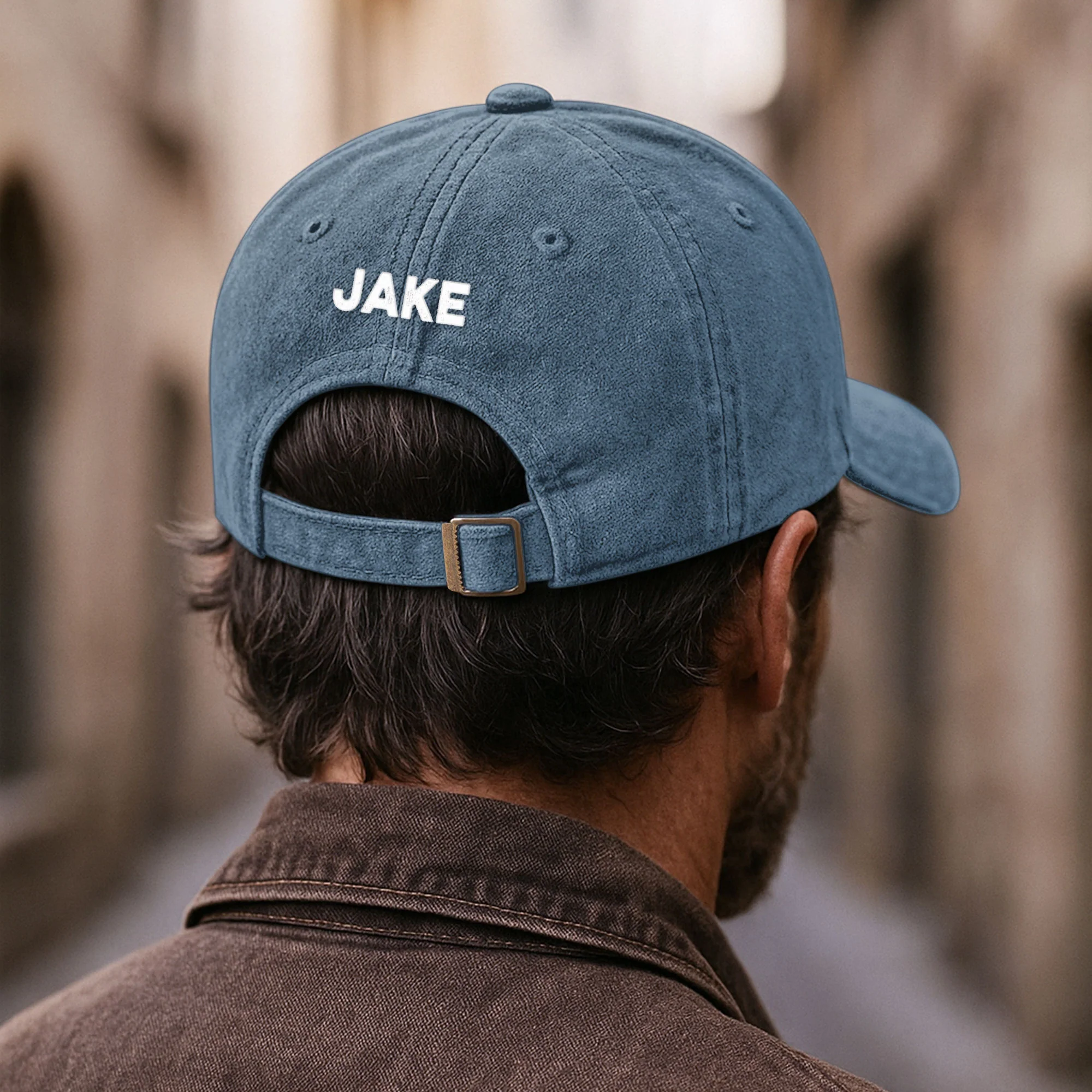 O-Fish-Ally Retired - Personalized Distressed Denim Cap - Image 5