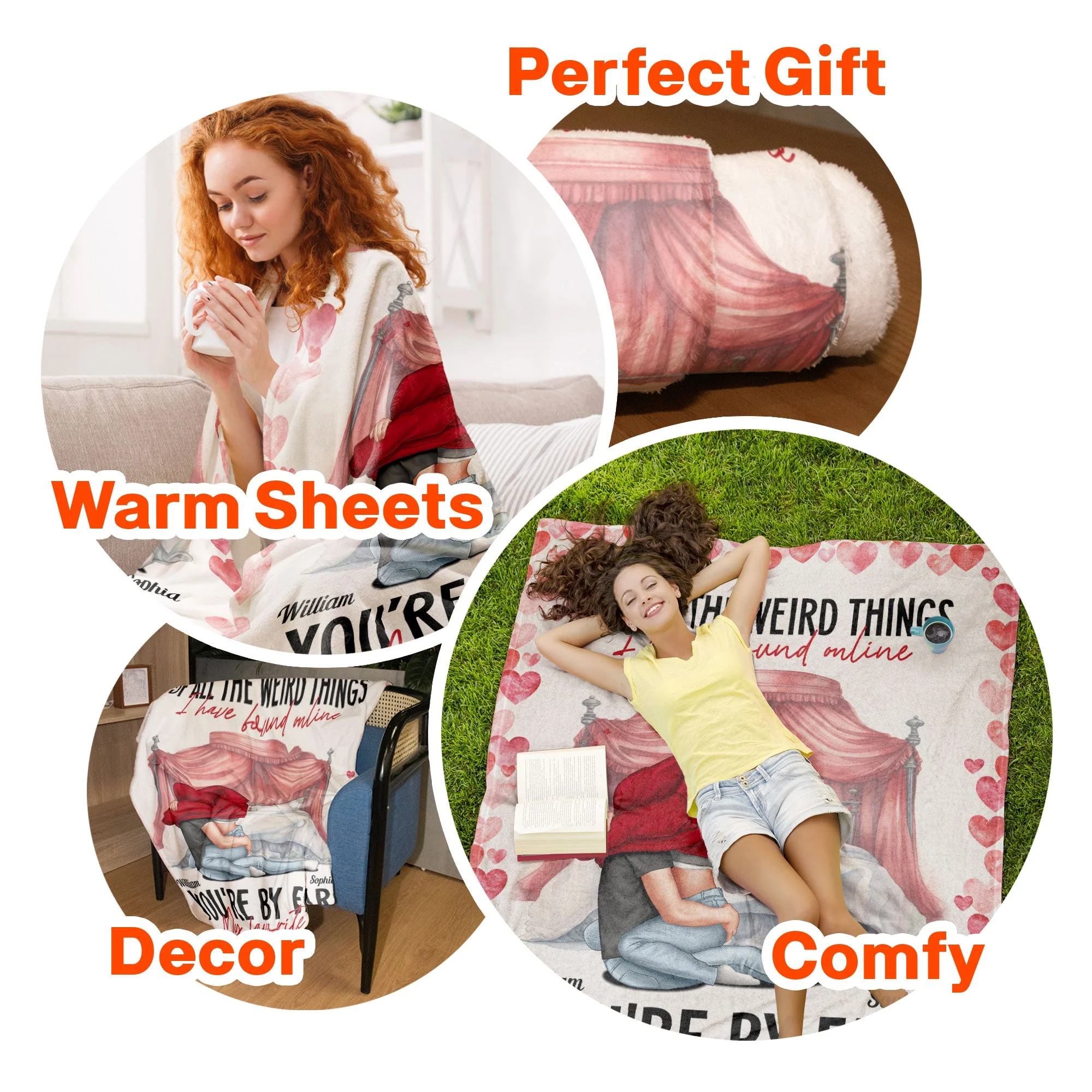 Of All The Weird Things I Have Found Online You're My Favorite - Personalized Blanket - Image 7