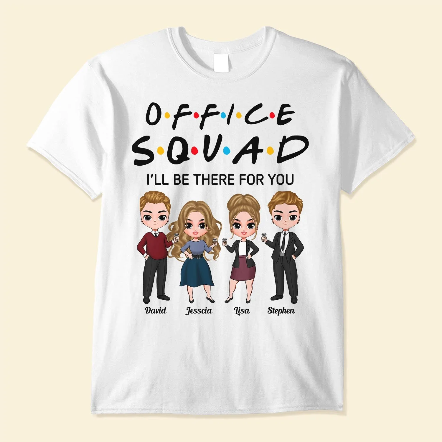 Office Squad - Personalized Shirt - Birthday Gift For Colleagues, Employees, Staffs