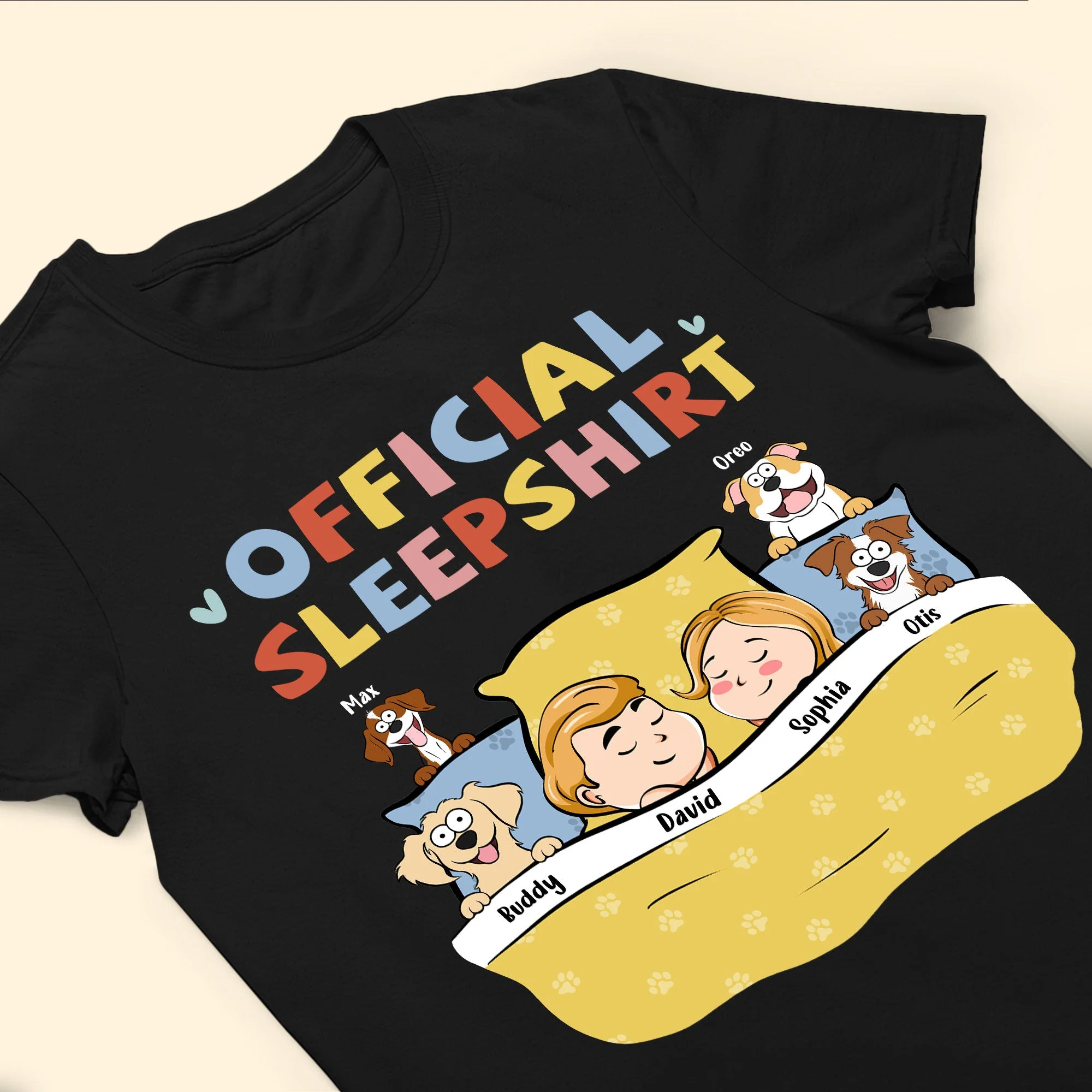 Official Sleepshirt - Dog Cat Funny Version - Personalized Shirt - Image 3