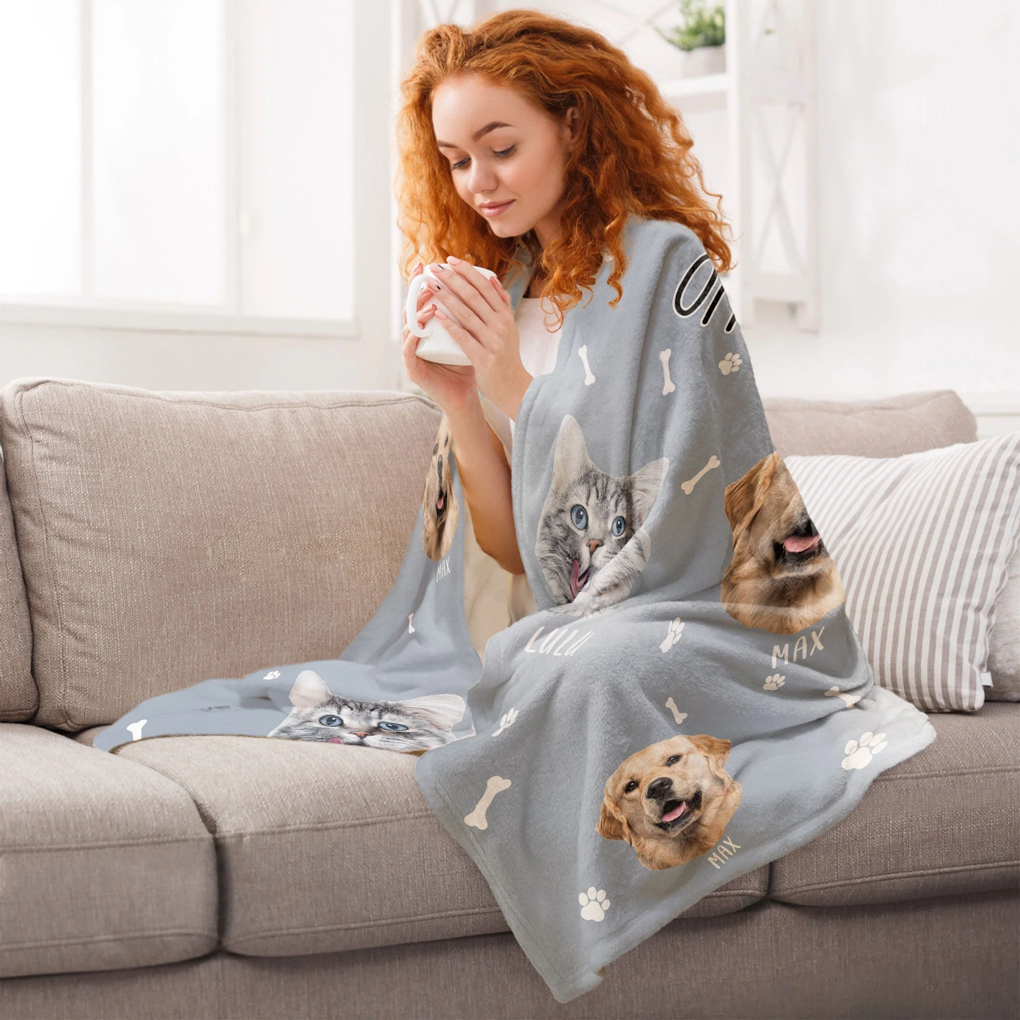 Official Snuggle Blanket - Personalized Pet Photo Blanket - Image 6