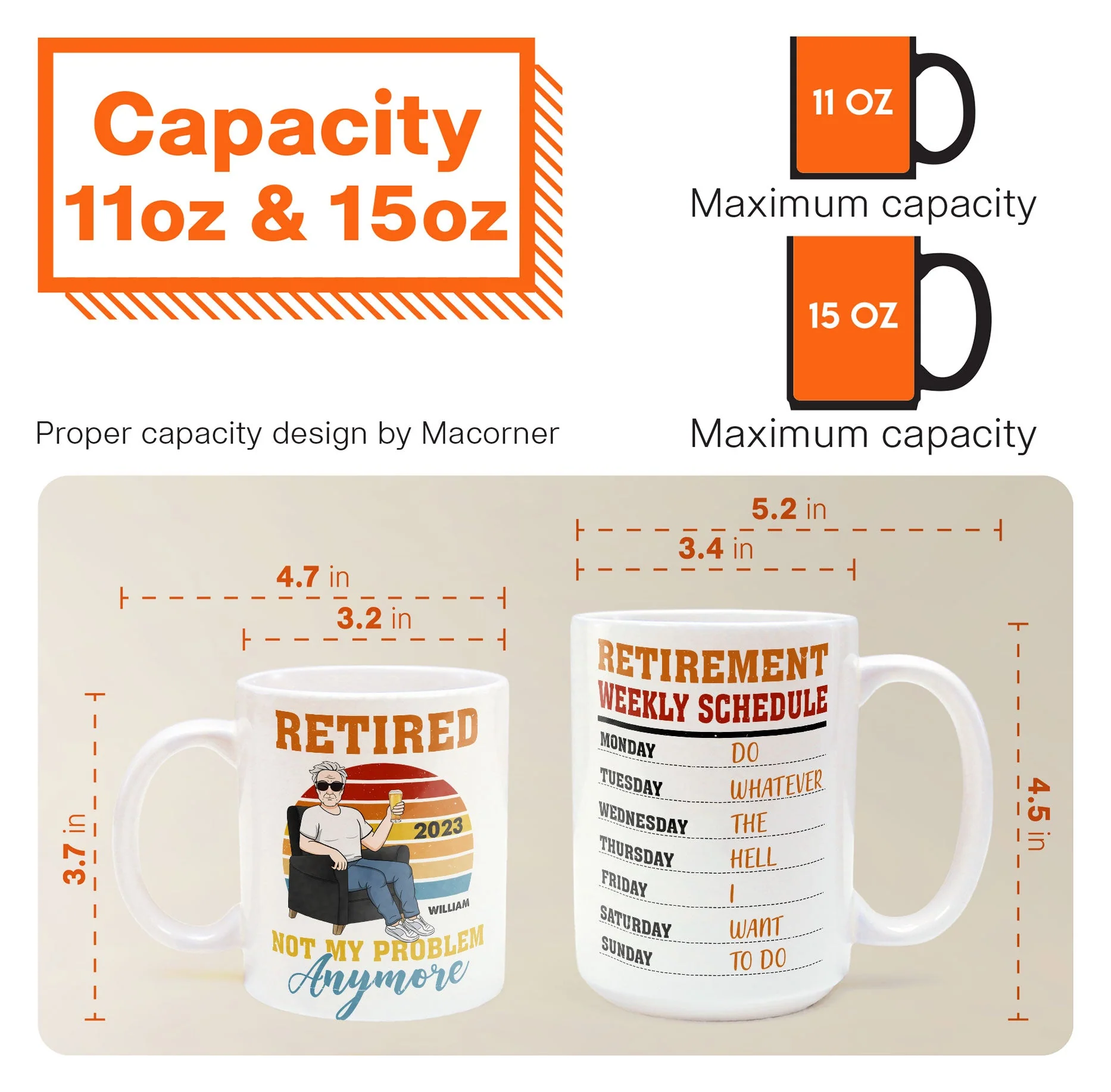 Officially Retired - Personalized Mug - Image 8