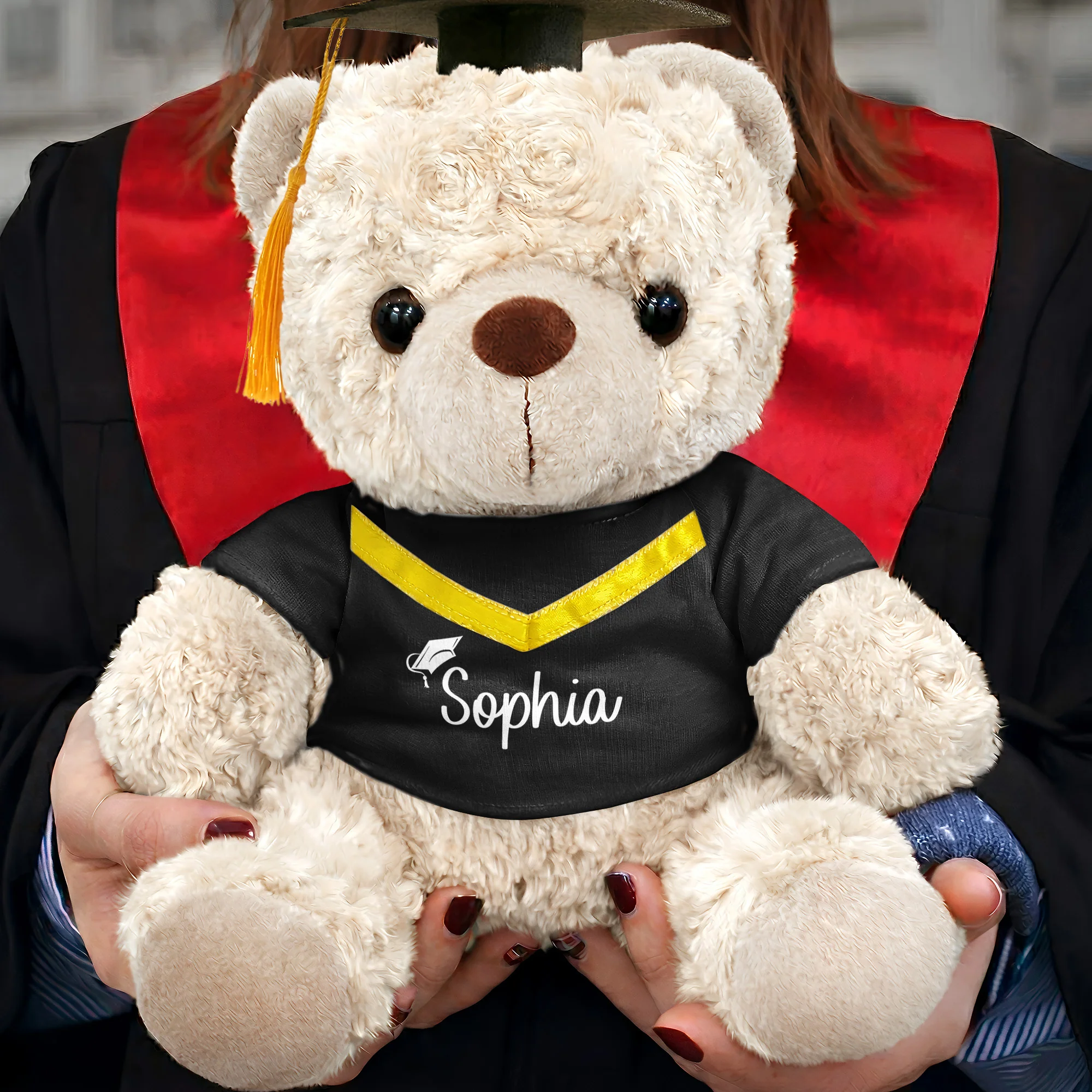 On Your Graduation Day Memorial - Personalized Graduation Teddy Bear - Image 5