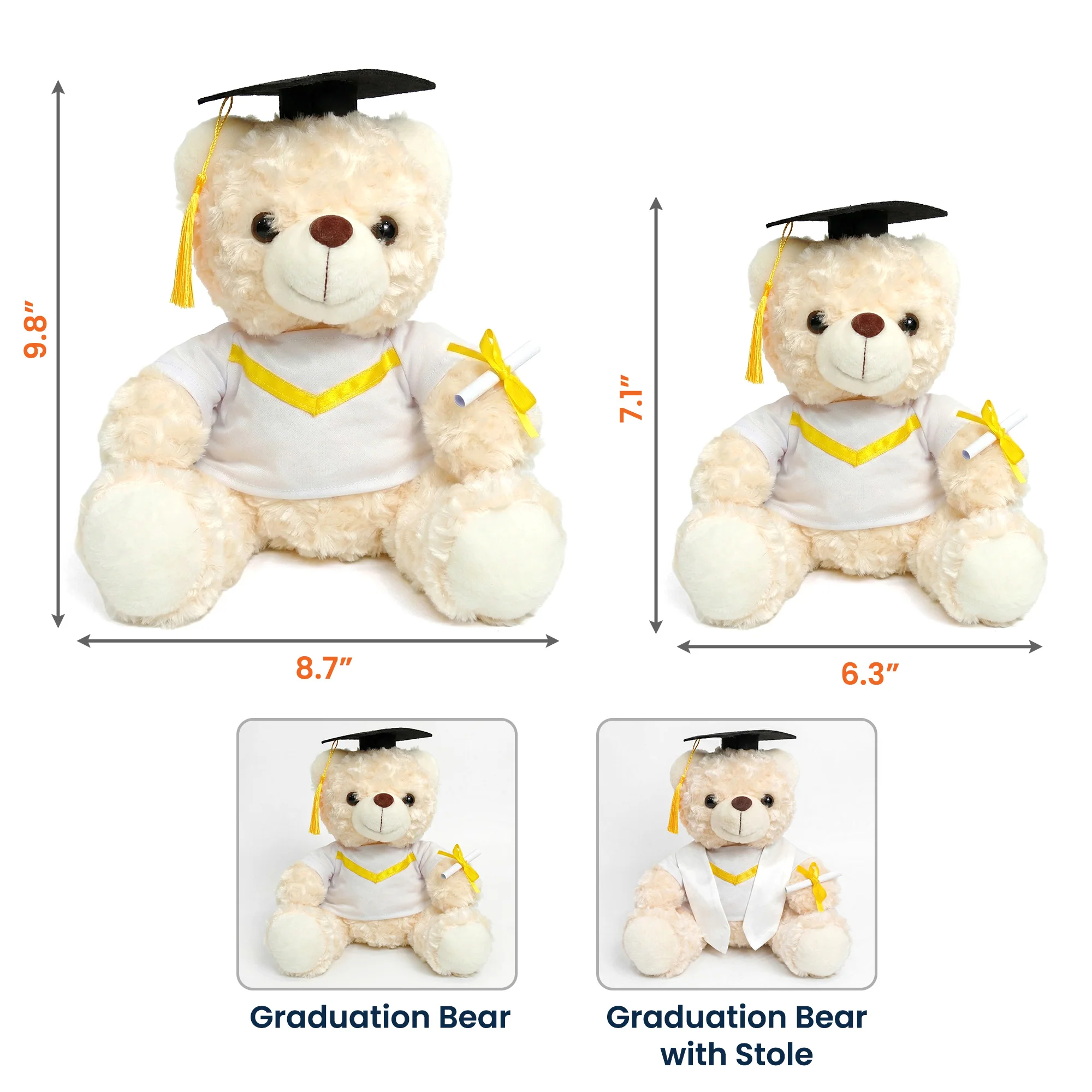On Your Graduation Day Memorial - Personalized Graduation Teddy Bear - Image 7