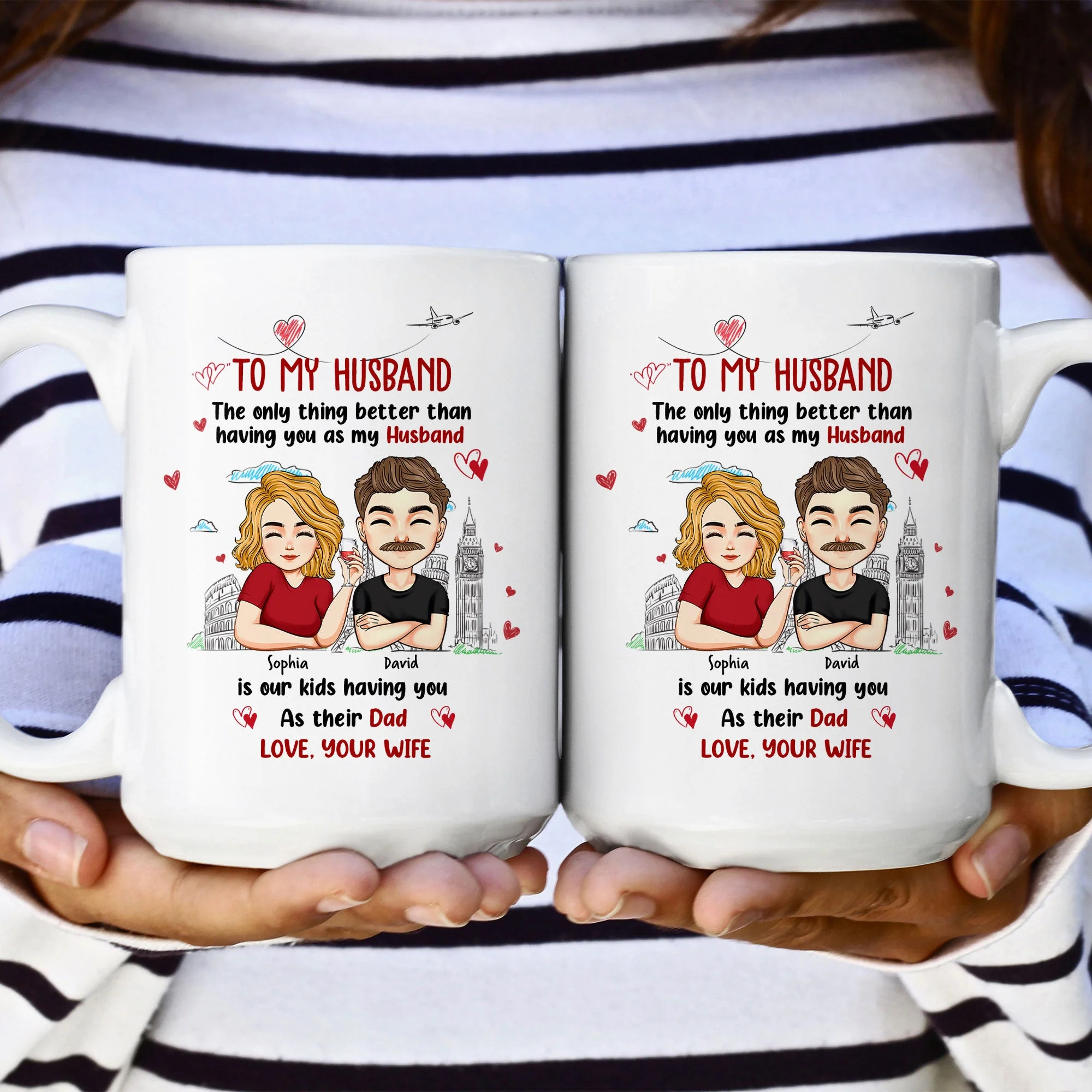 Only Thing Better Than Having You As Husband Is Our Kids Having You As Dad - Personalized Mug - Image 6